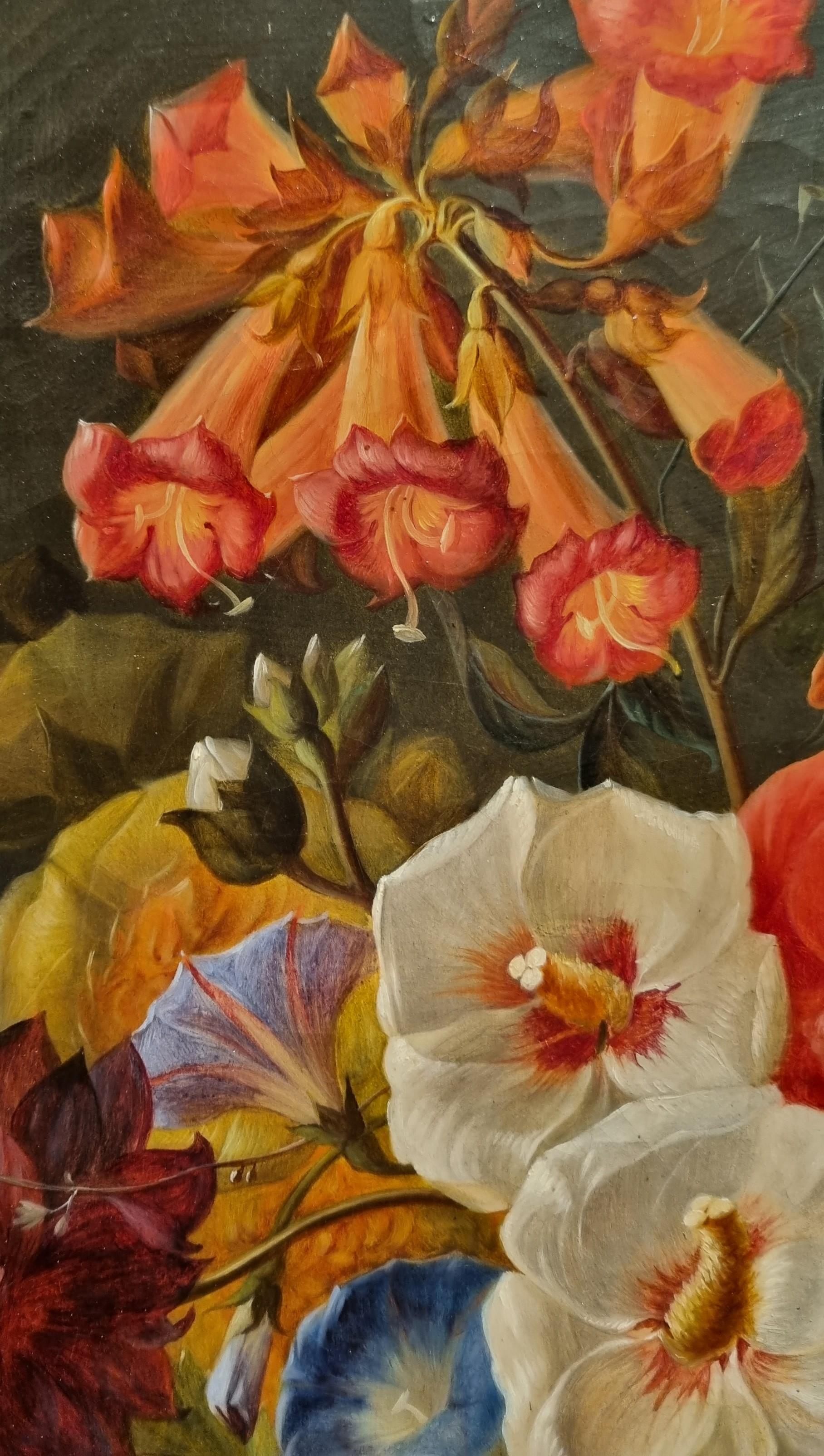 Blumengemälde Französisch Akademischer Realist Stilleben DUDAN Mitte 19. im Angebot 3