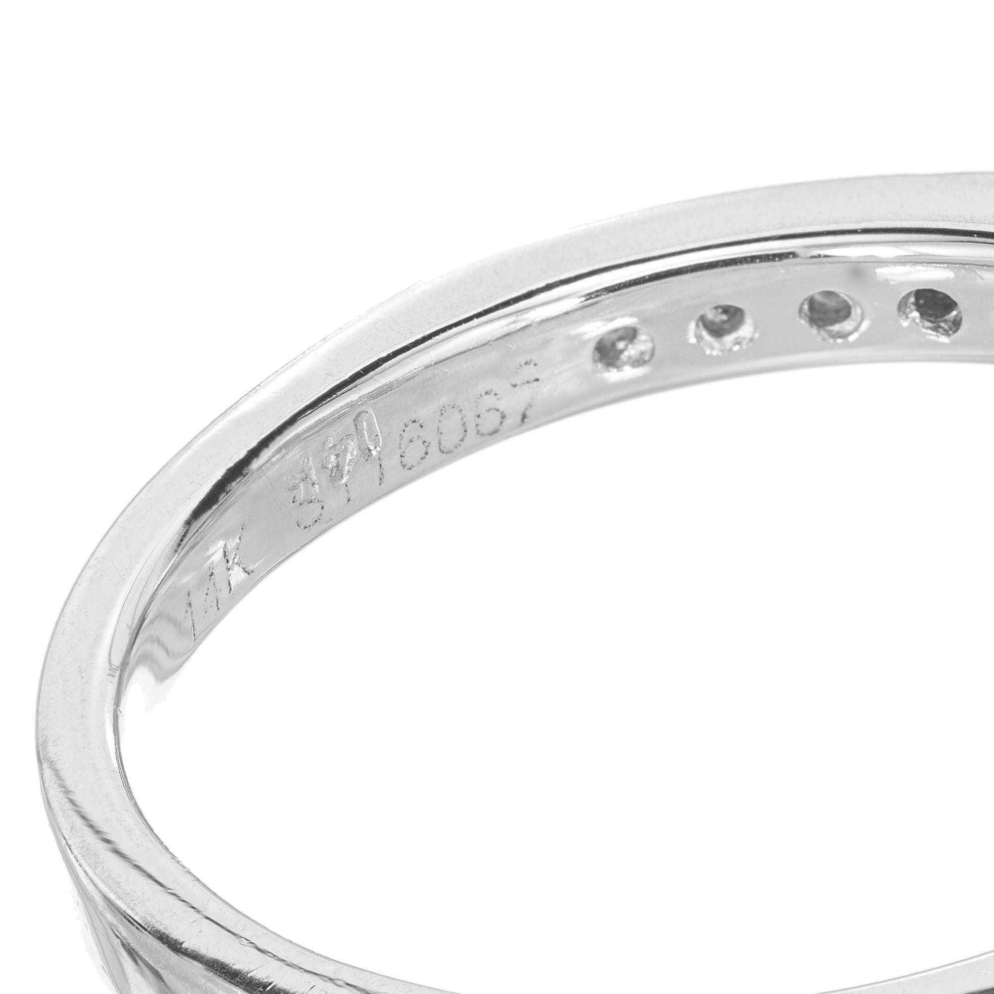 Gabriel GIA zertifizierter Verlobungsring mit 1,00 Karat Diamant-Halo aus Weißgold im Angebot 3
