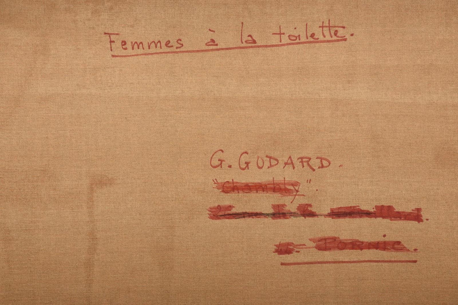 Óleo sobre lienzo firmado en 1967 por Gabriel Godard, enmarcado en madera dorada. Titulada 