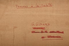 Monumental óleo abstracto de Gabriel Godard sobre lienzo