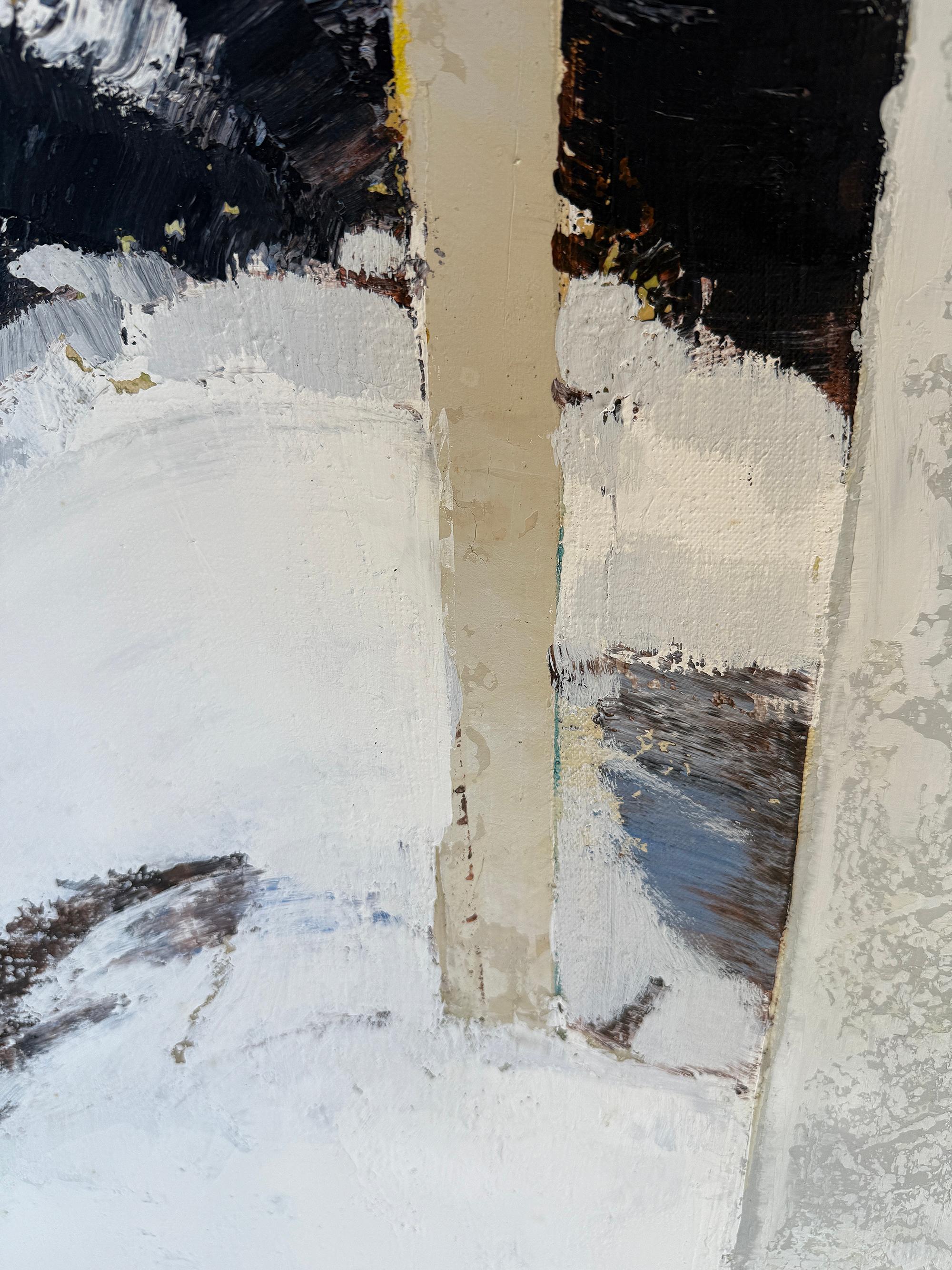 Gabriel Godard - Öl auf Leinwand - Schnee im Wald im Zustand „Hervorragend“ im Angebot in Encino, CA