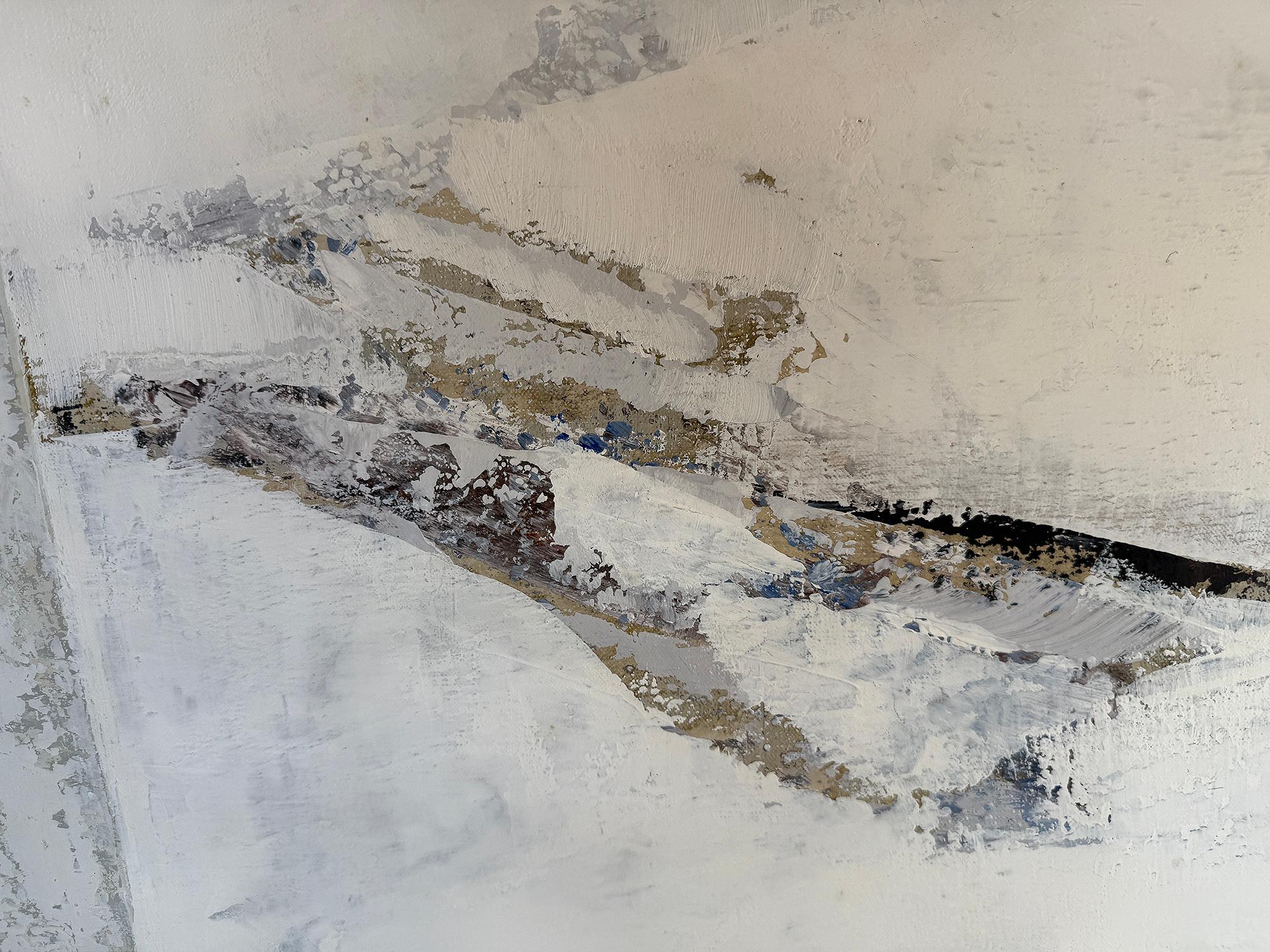 Gabriel Godard - Öl auf Leinwand - Schnee im Wald im Angebot 2