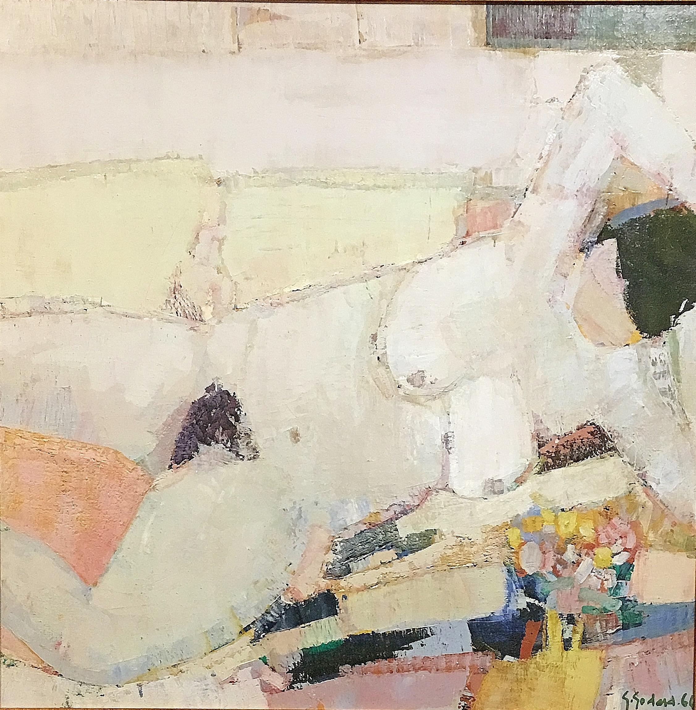 Gabriel Godard Nude Painting - Nu Couche