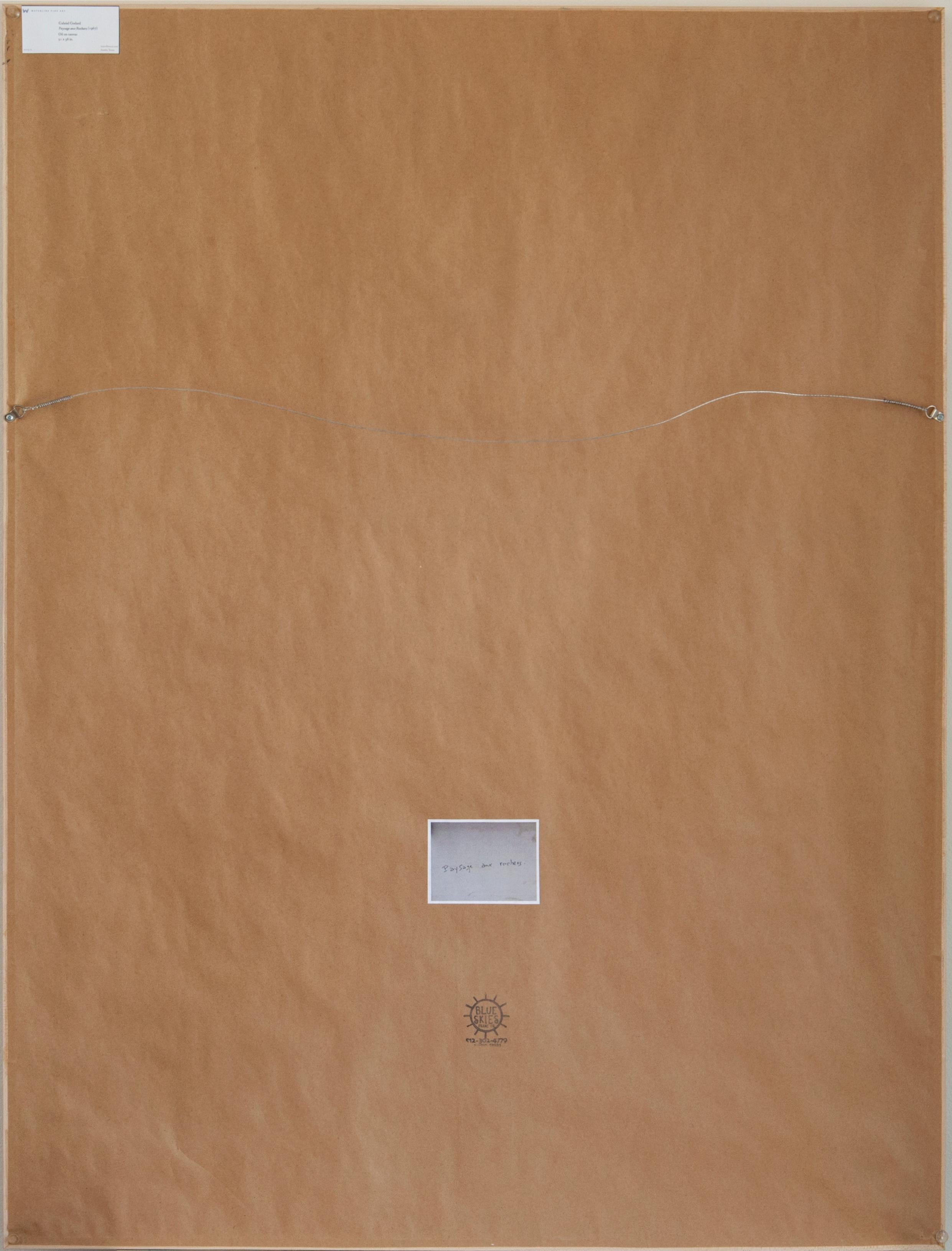 Paysage aux Rochers (Abstrakter Expressionismus), Painting, von Gabriel Godard