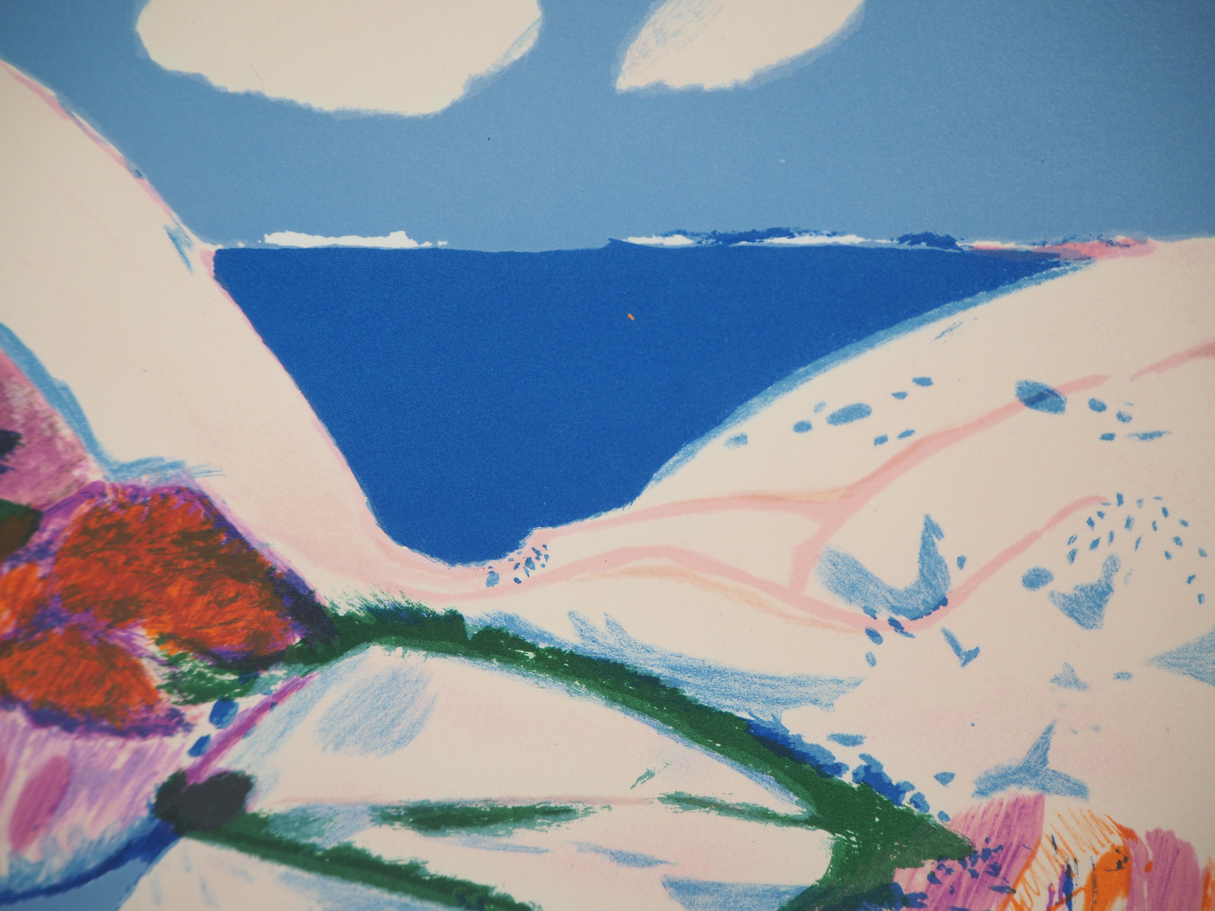 Path to the Sea - Lithographie originale, signée à la main - Abstrait Print par Gabriel Godard