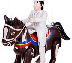 8'' El Jinete / Talla de madera Escultura de arte popular mexicano