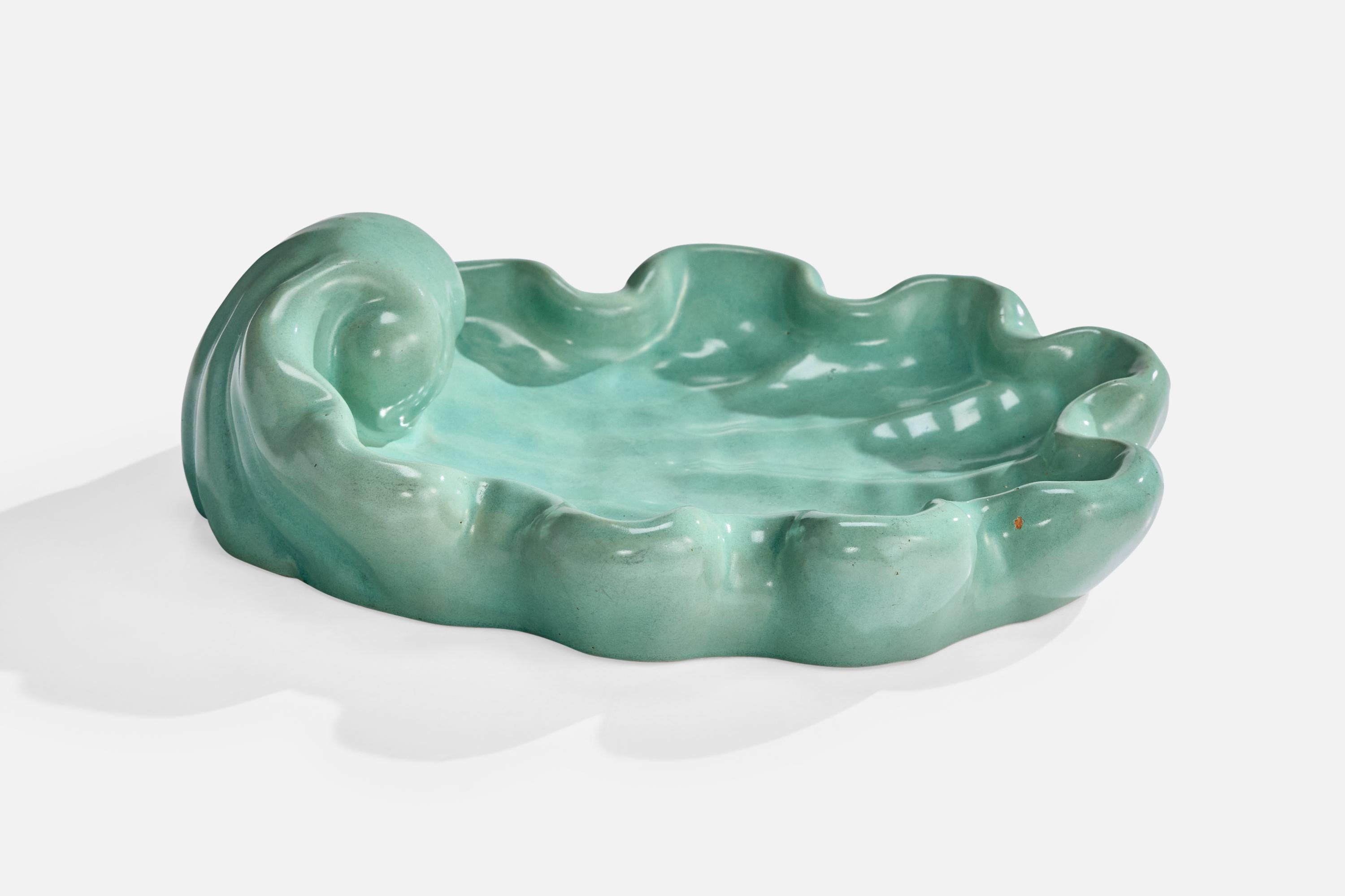 Scandinavo moderno Gabriel Keramik, Piatto, Ceramica, Svezia, anni '30 in vendita