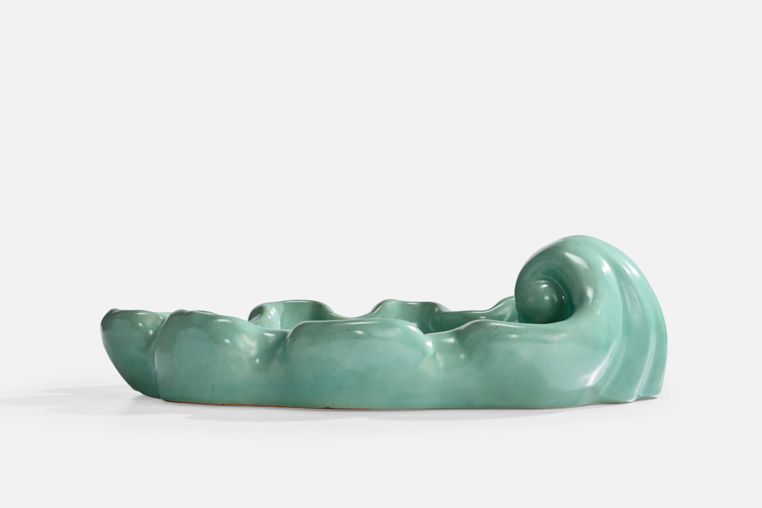 Metà XX secolo Gabriel Keramik, Piatto, Ceramica, Svezia, anni '30 in vendita