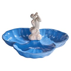 Plat, faïence de Gabriel Keramik, Suède, années 1930