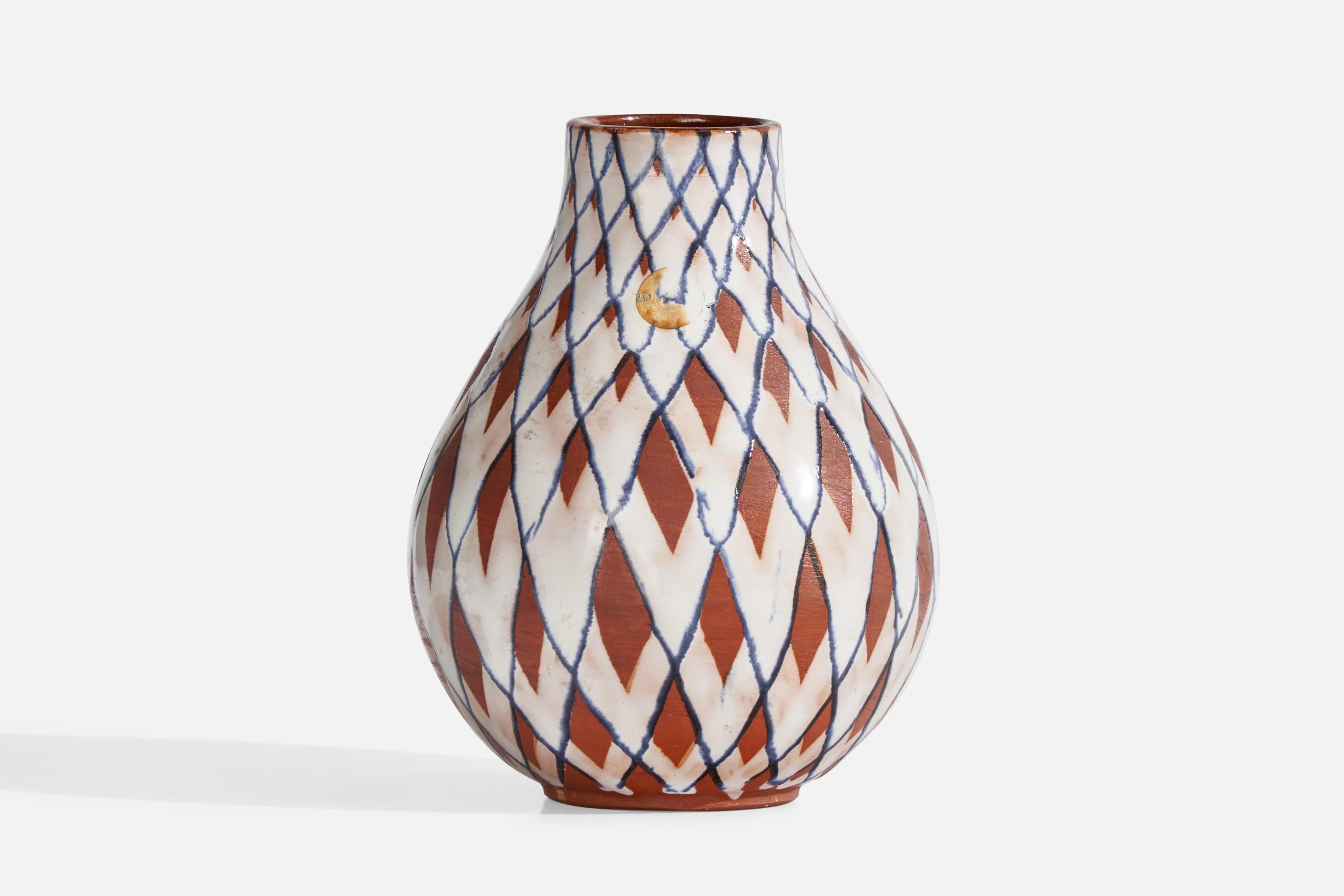 Scandinavo moderno Gabriel Keramik, Vaso, Ceramica, Svezia, anni '40 in vendita