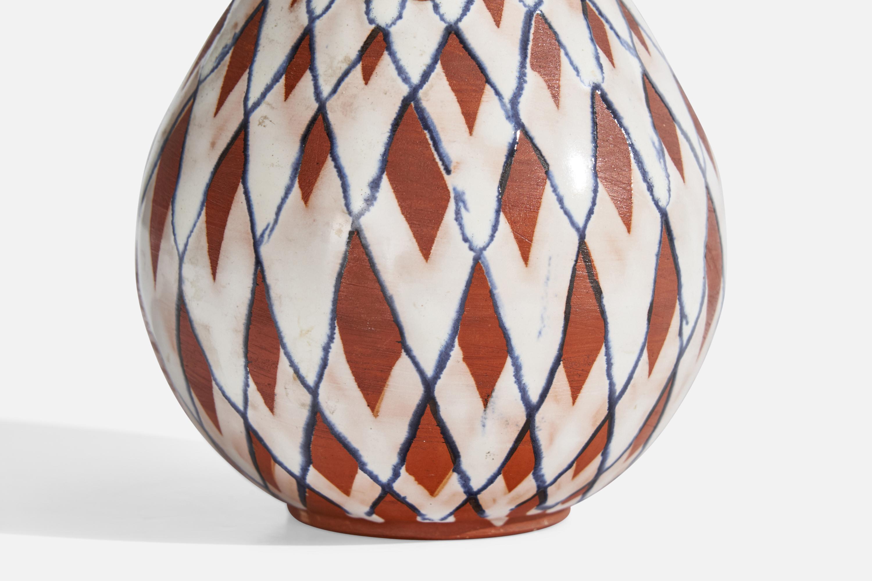 Metà XX secolo Gabriel Keramik, Vaso, Ceramica, Svezia, anni '40 in vendita