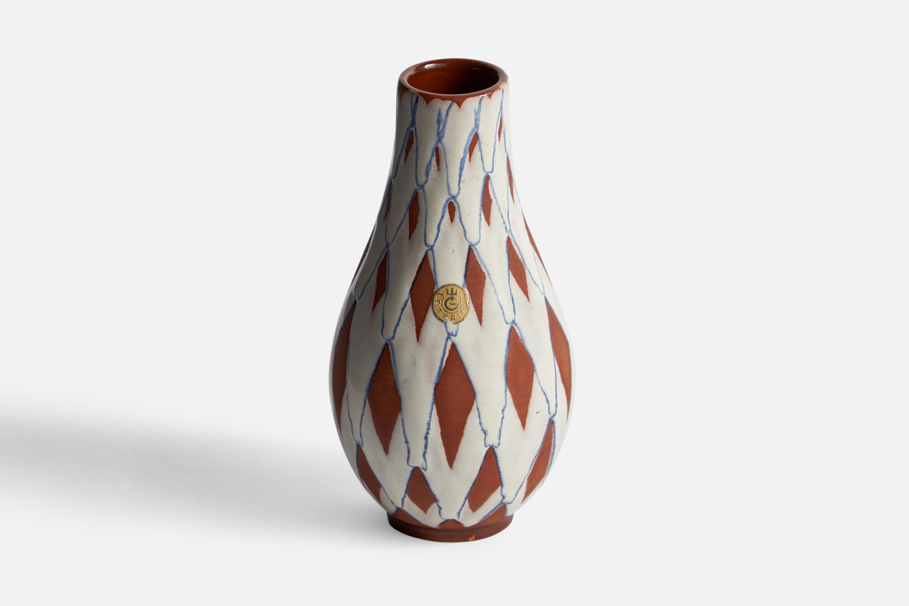 Vase, céramique de Gabriel Keramik, Suède, années 1940 en vente 1