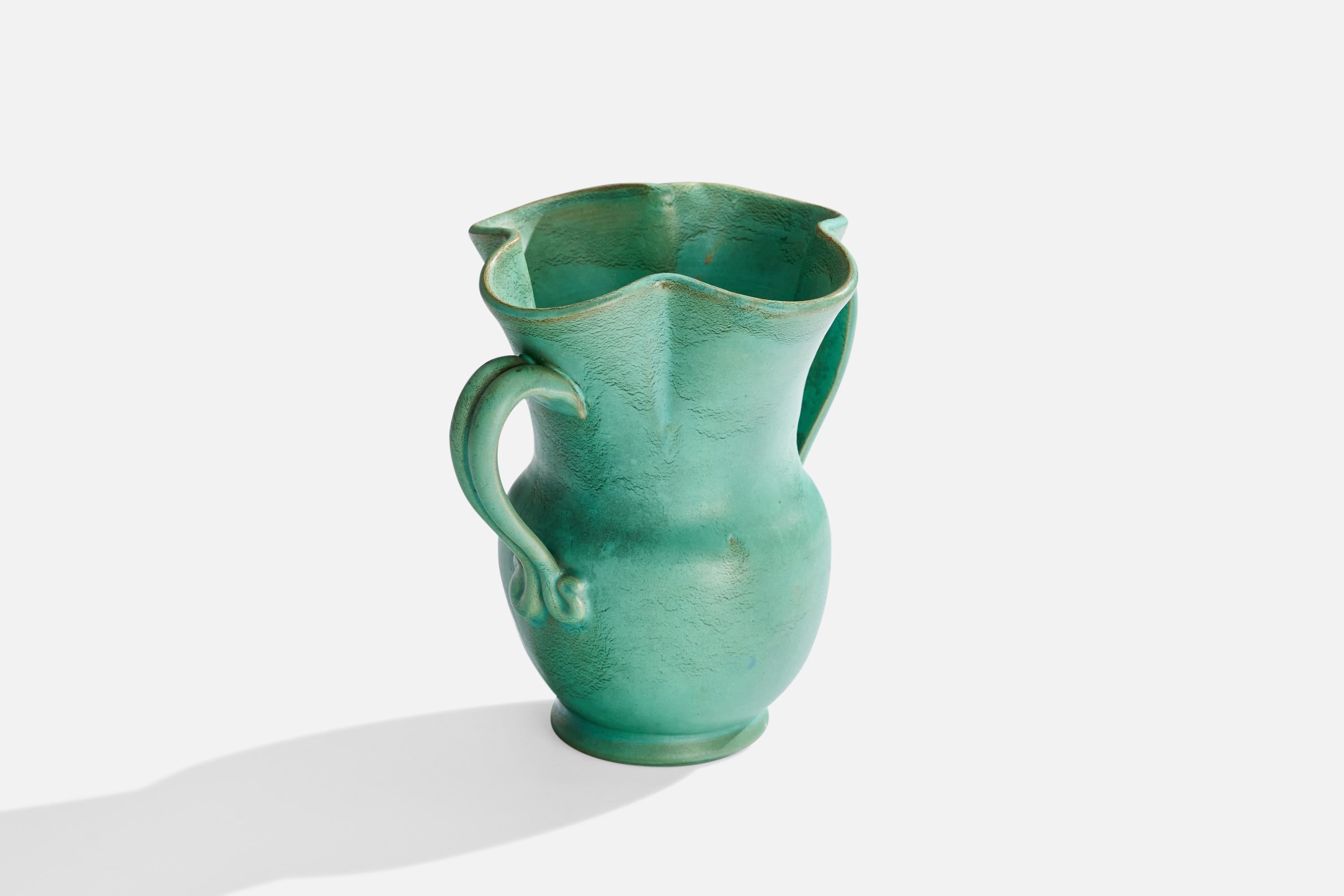 Scandinavian Modern Gabriel Keramik, Vase, Earthenware, Sweden, 1930s For Sale