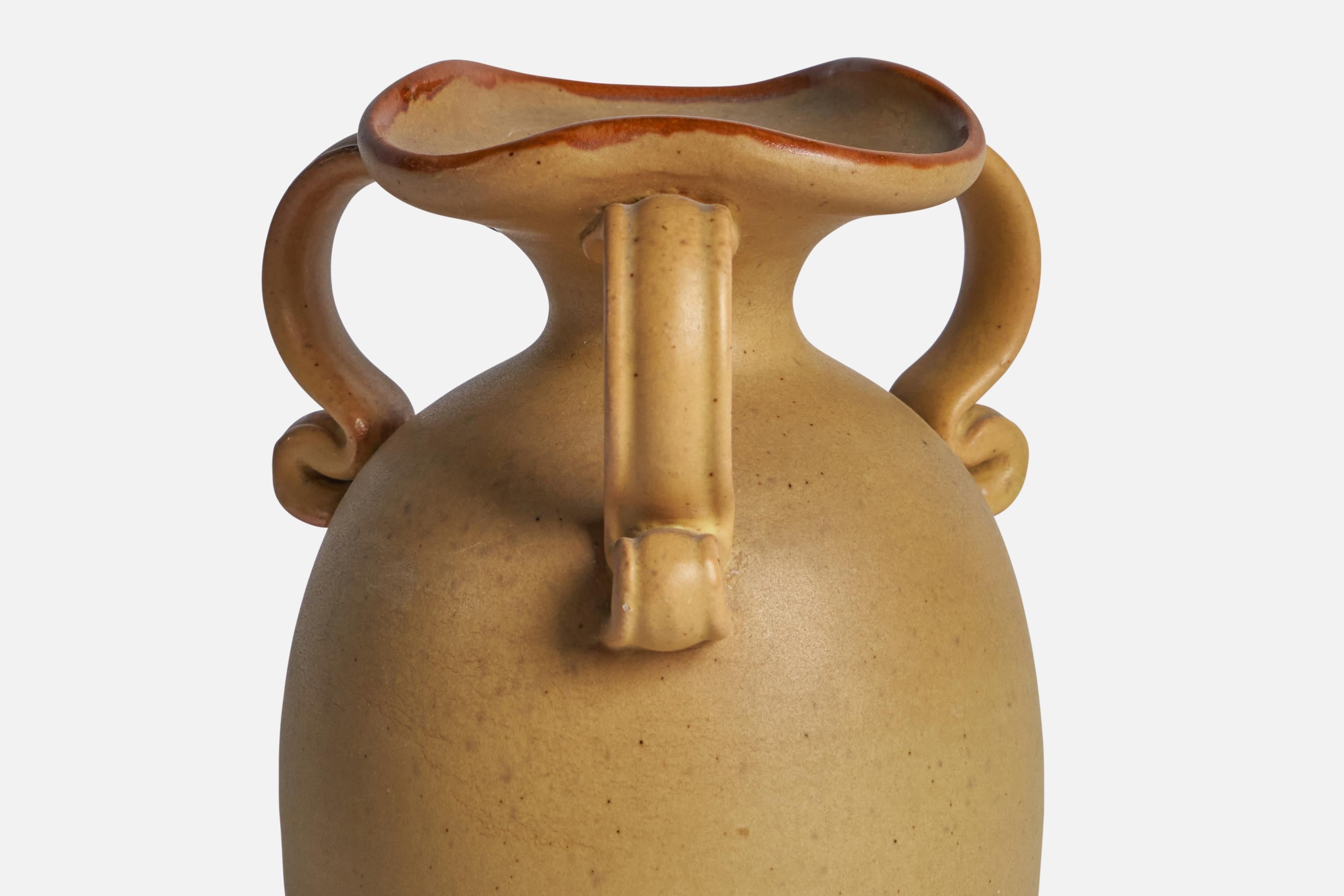 Swedish Gabriel Keramik, Vase, Earthenware, Sweden, 1930s For Sale