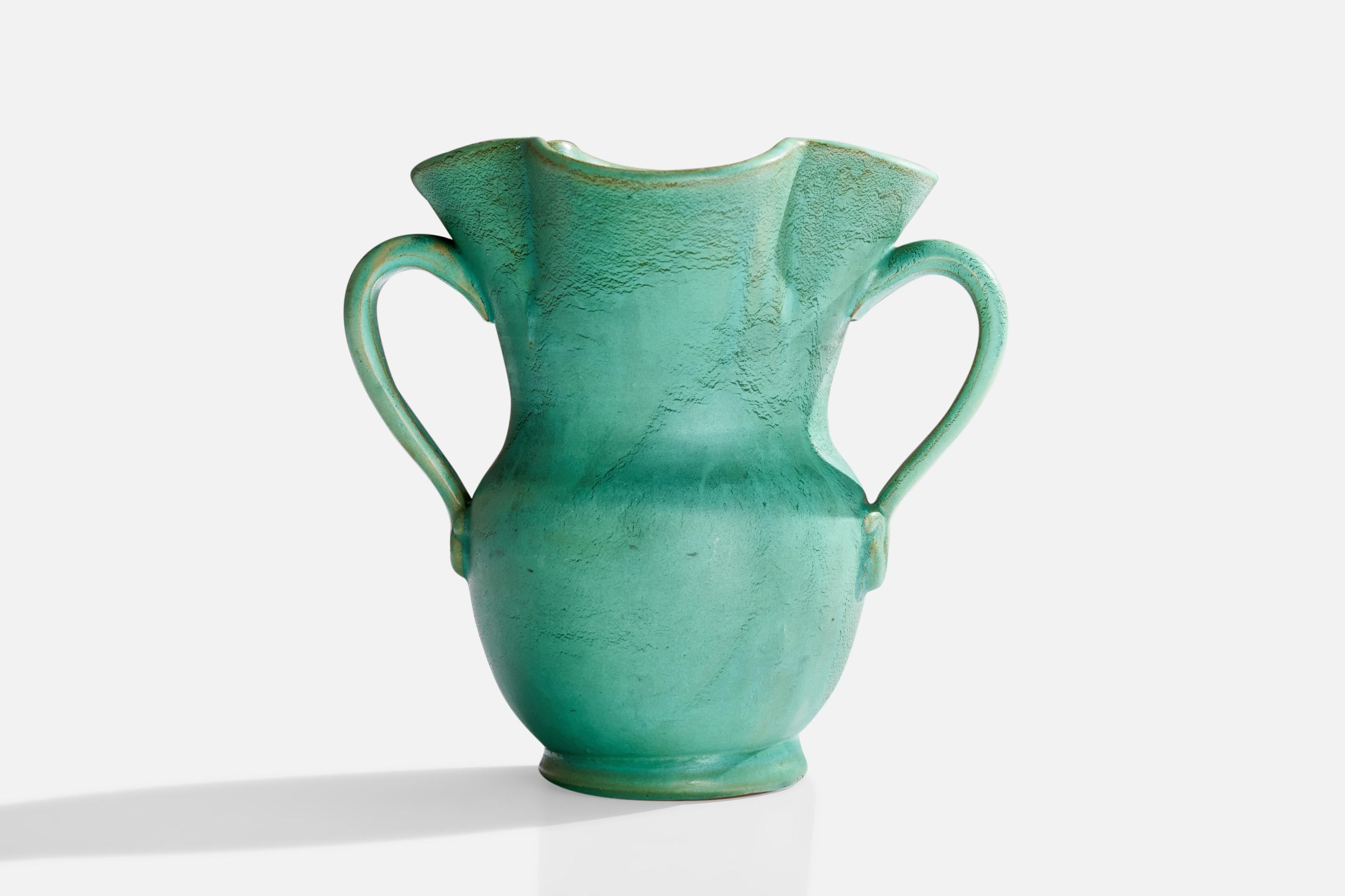 Gabriel Keramik, Vase, Steingut, Schweden, 1930er Jahre (Schwedisch) im Angebot