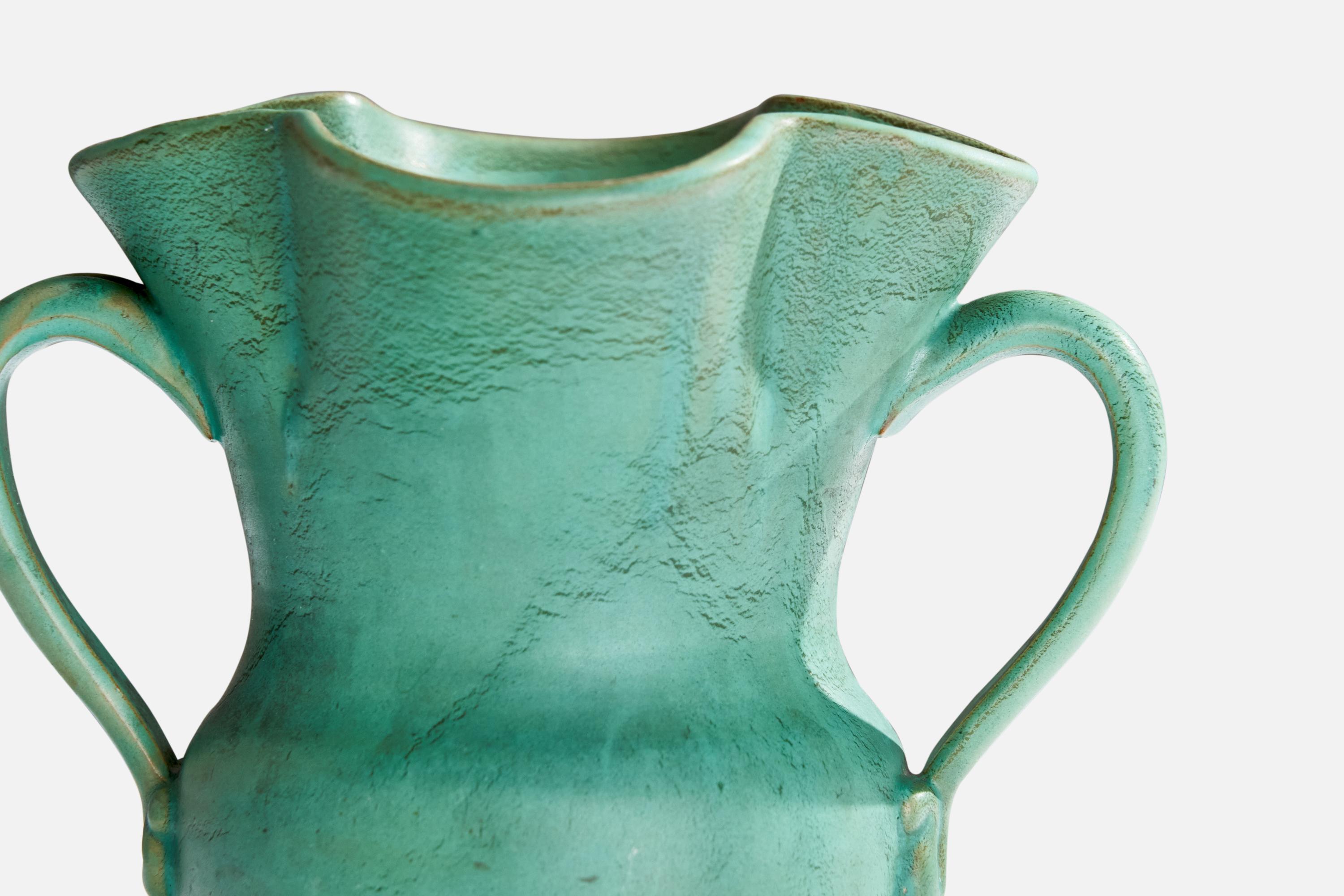 Gabriel Keramik, Vase, Steingut, Schweden, 1930er Jahre im Zustand „Gut“ im Angebot in High Point, NC