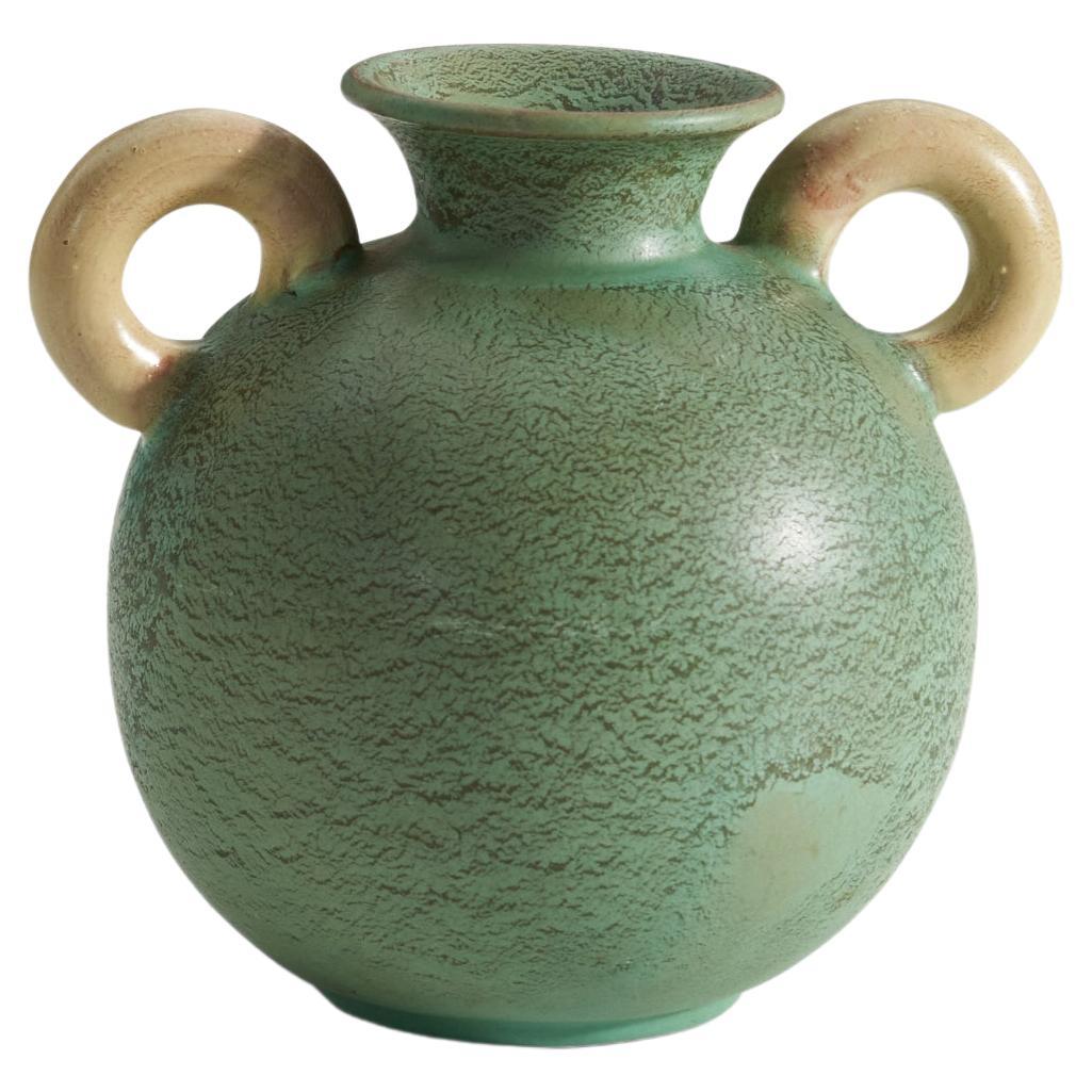 Gabriel Keramik, Vase, Glazed Earthenware, Sweden, 1940s