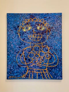 Orange Girl with Flowers