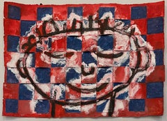 Rostro en Rojo y Azul (Volto in rosso e blu)
