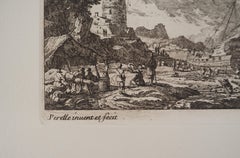 Costruire una nave - Incisione originale