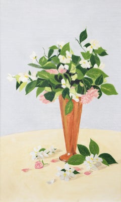„Bouquet de Printemps“, Mischtechnik, zeitgenössisches Stillleben
