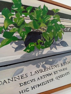 Tomba di Bernini a Roma, Quadro ad olio originale, Arte contemporanea