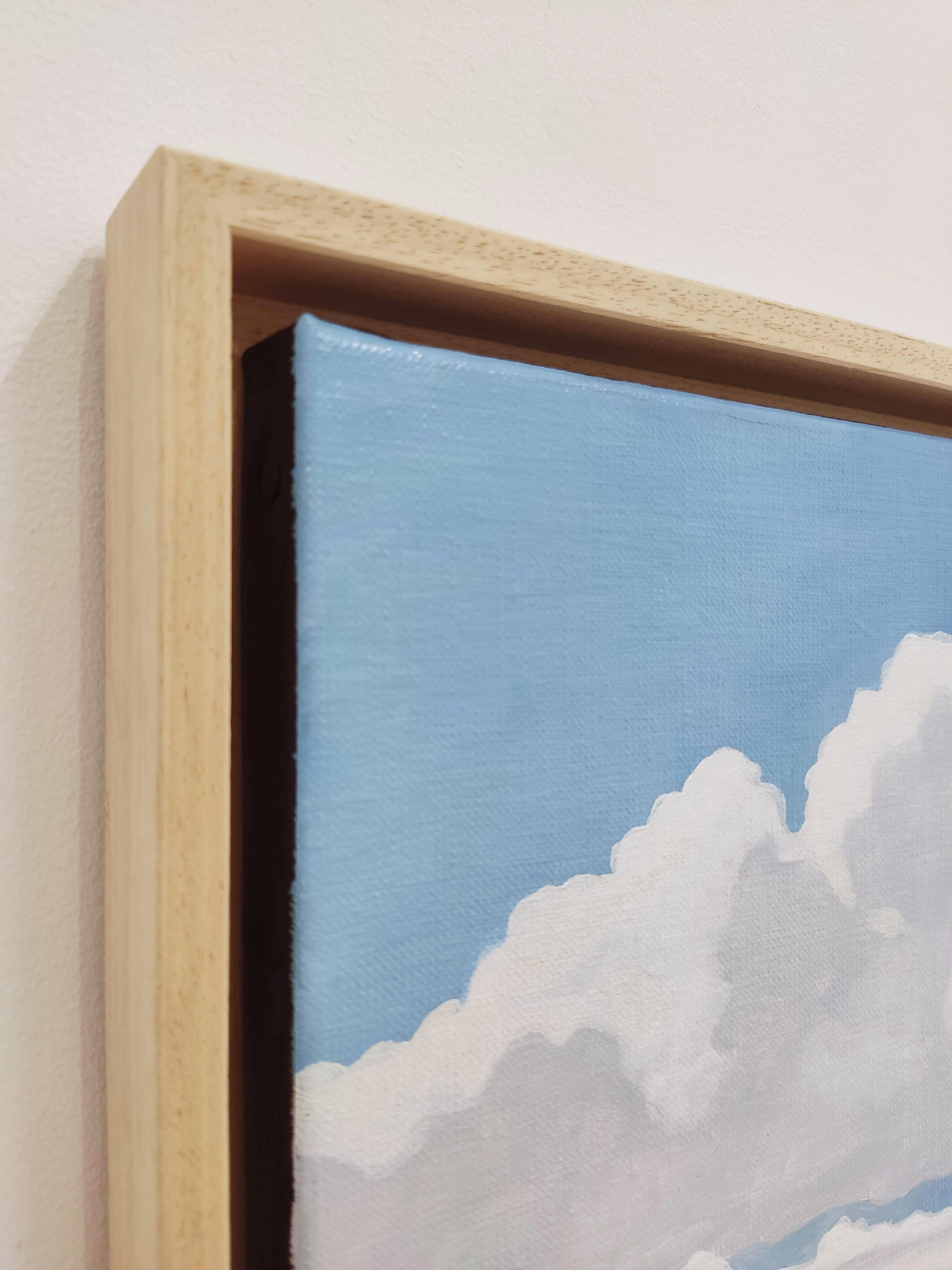 Bord de mer, Pintura al óleo, Orilla del mar, Paisaje marino contemporáneo con una playa - Painting de Gabriel Riesnert