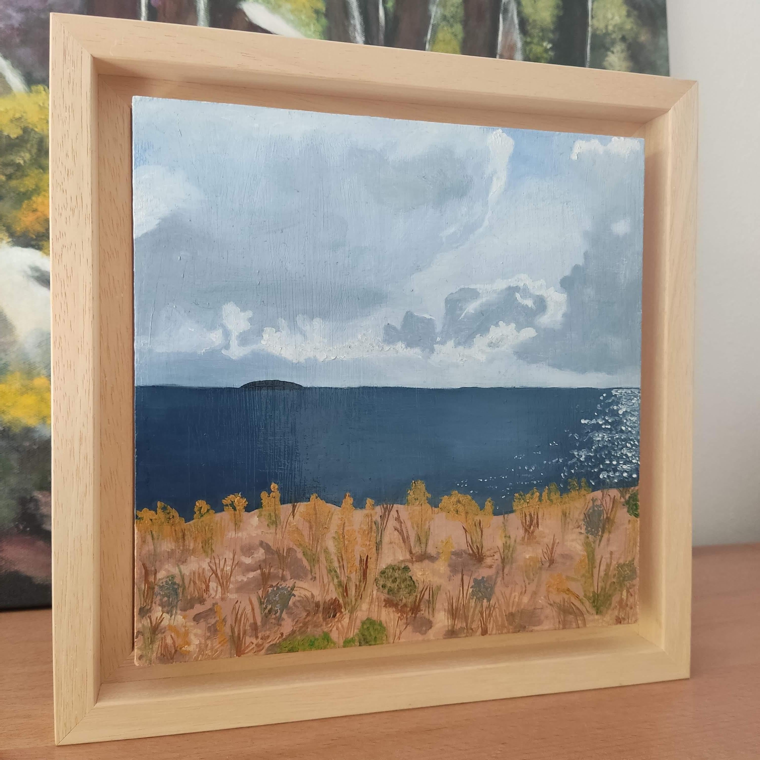 Ciel et Terre - Oil Painting, Landscape, Seaside For Sale 1