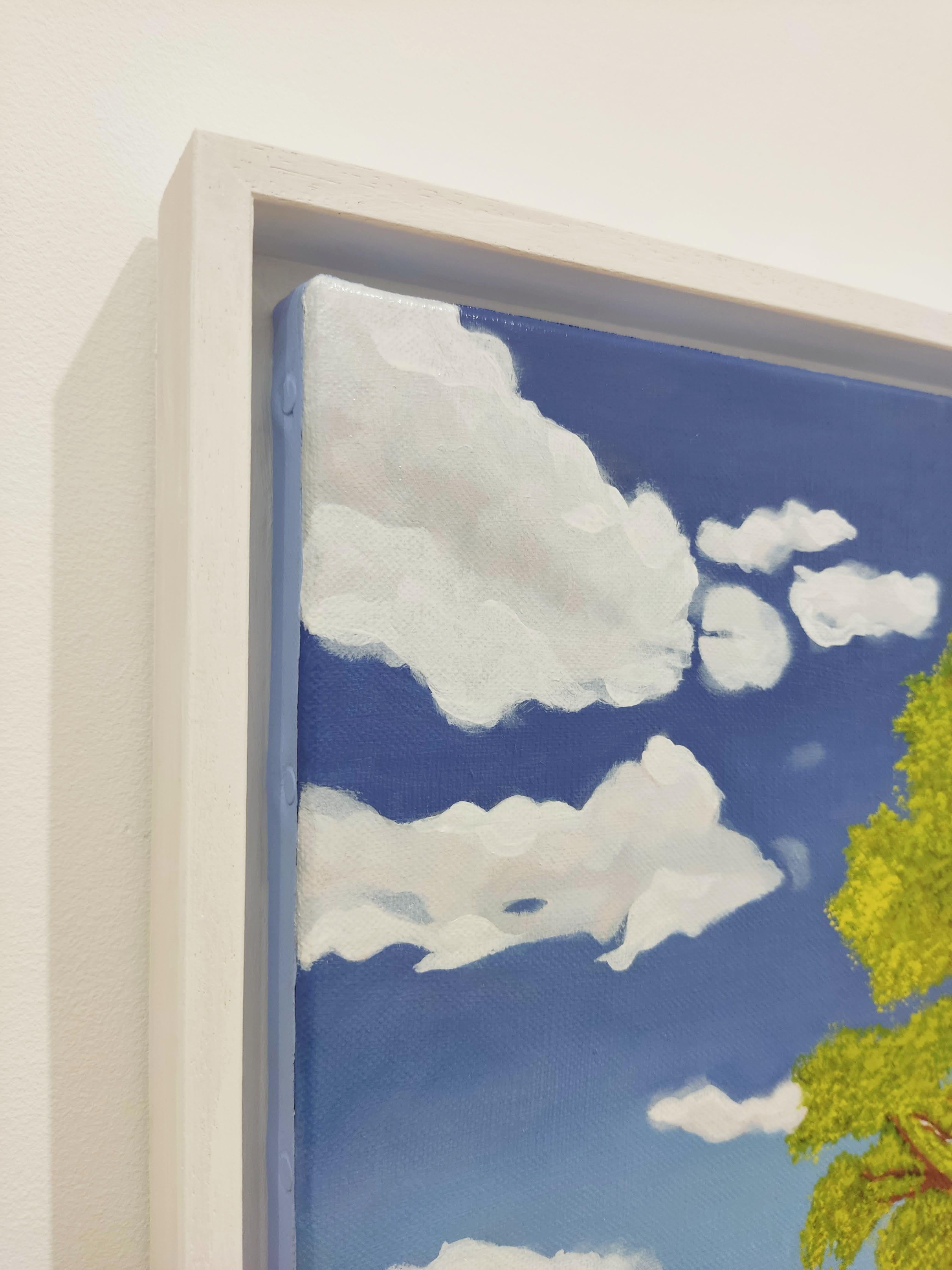 Respiración, Pintura al óleo, Paisaje contemporáneo, Río, Árbol en venta 2