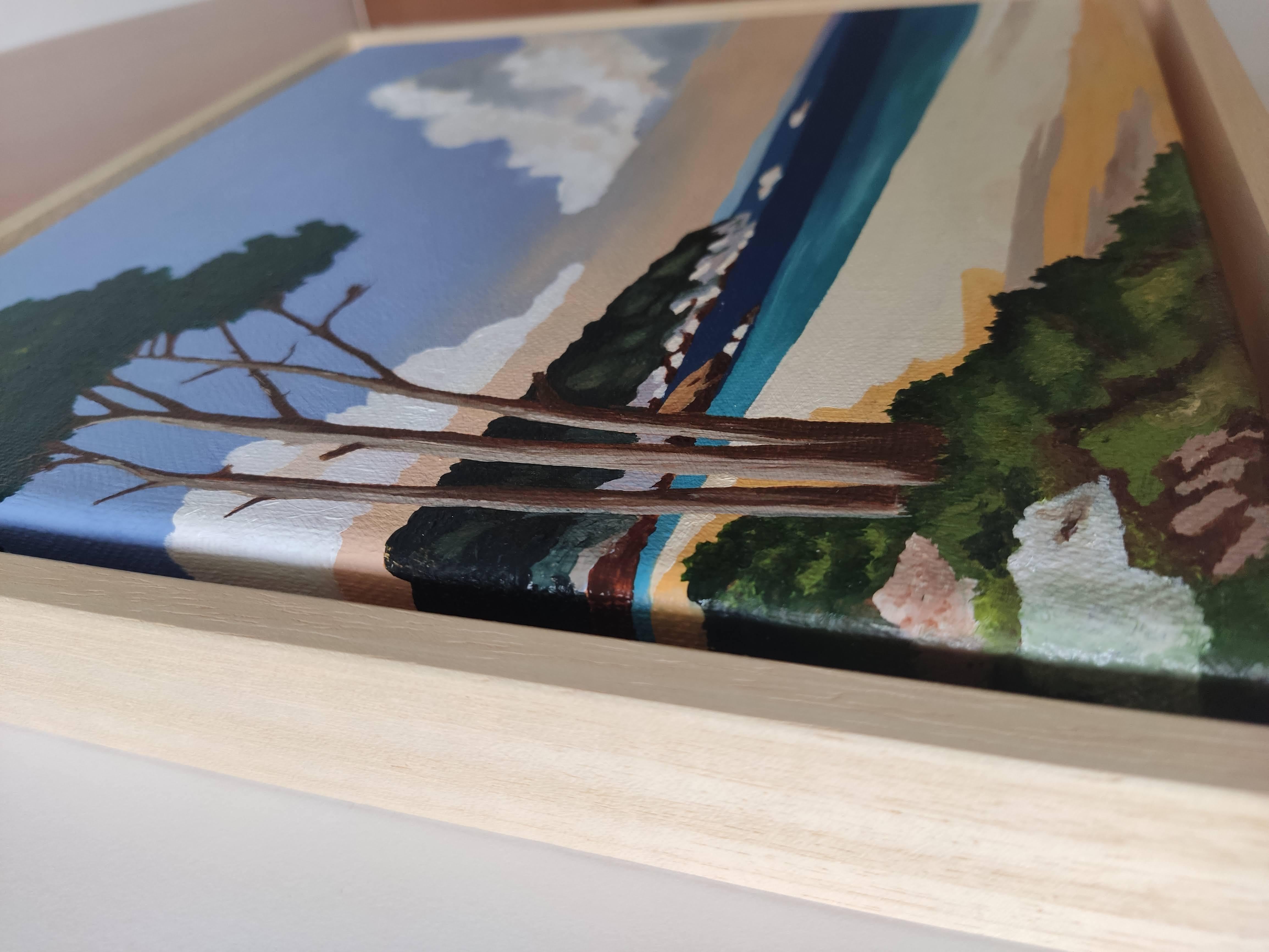 Bord de mer, Oil Painting on Canvas, Seaside, Contemporary Landscape, Beach For Sale 5