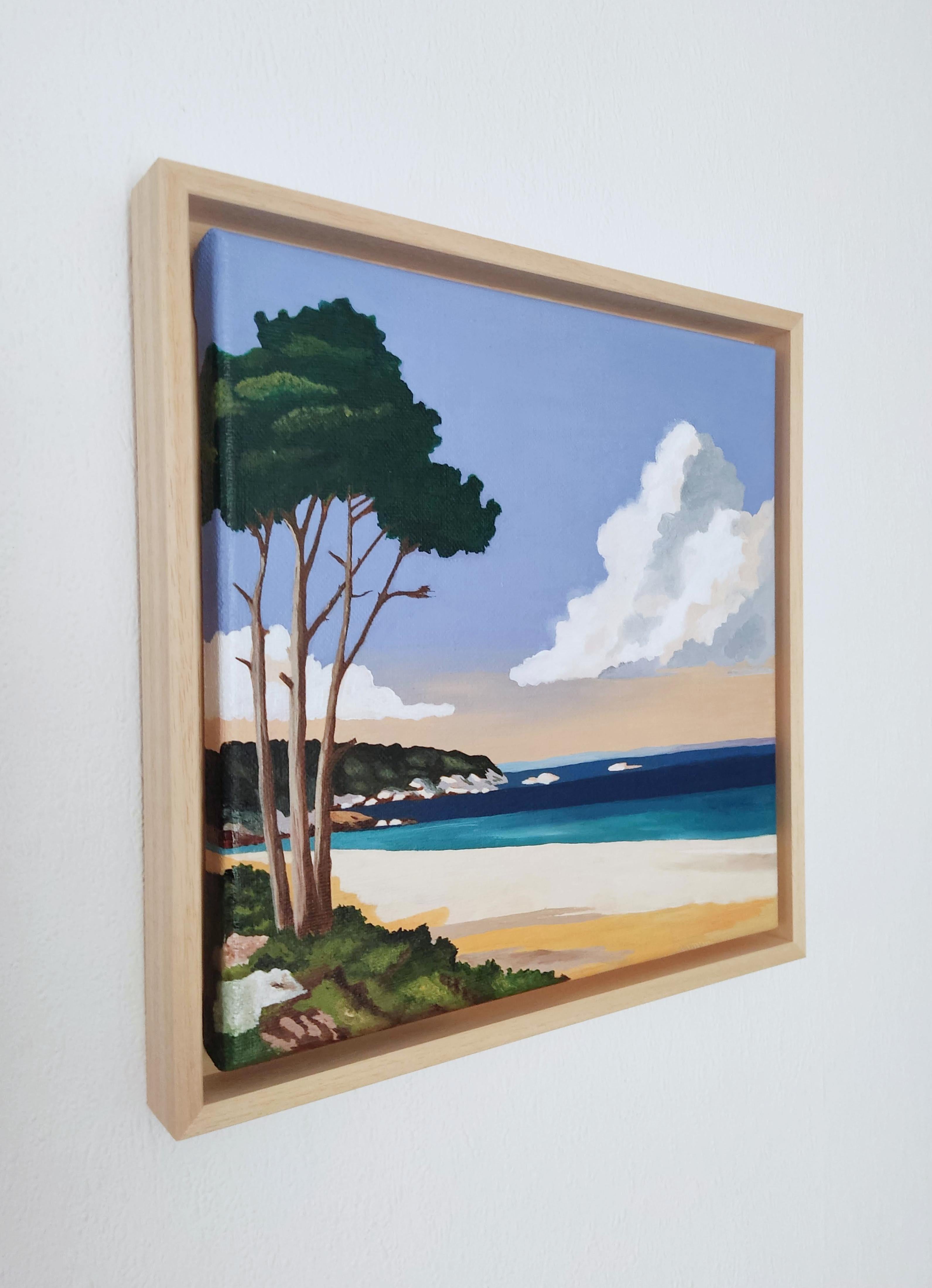 Bord de mer, Oil Painting on Canvas, Seaside, Contemporary Landscape, Beach For Sale 2