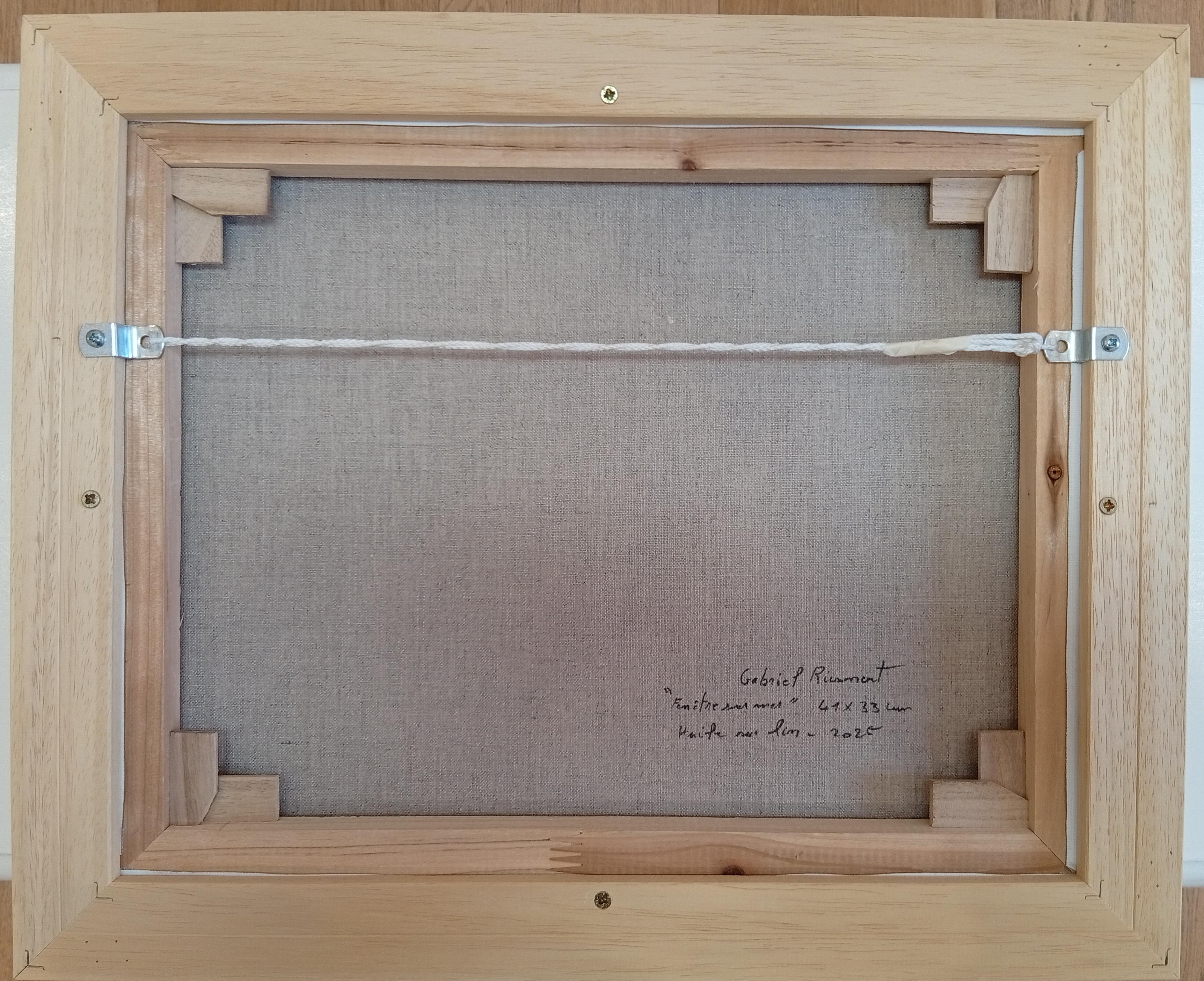 Window on the Sea, Oil painting, Interior with Seascape View, Living Room im Angebot 5