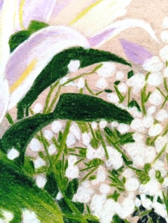 Bouquet, Inchiostro d'archivio, Edizione limitata, Natura morta floreale contemporanea