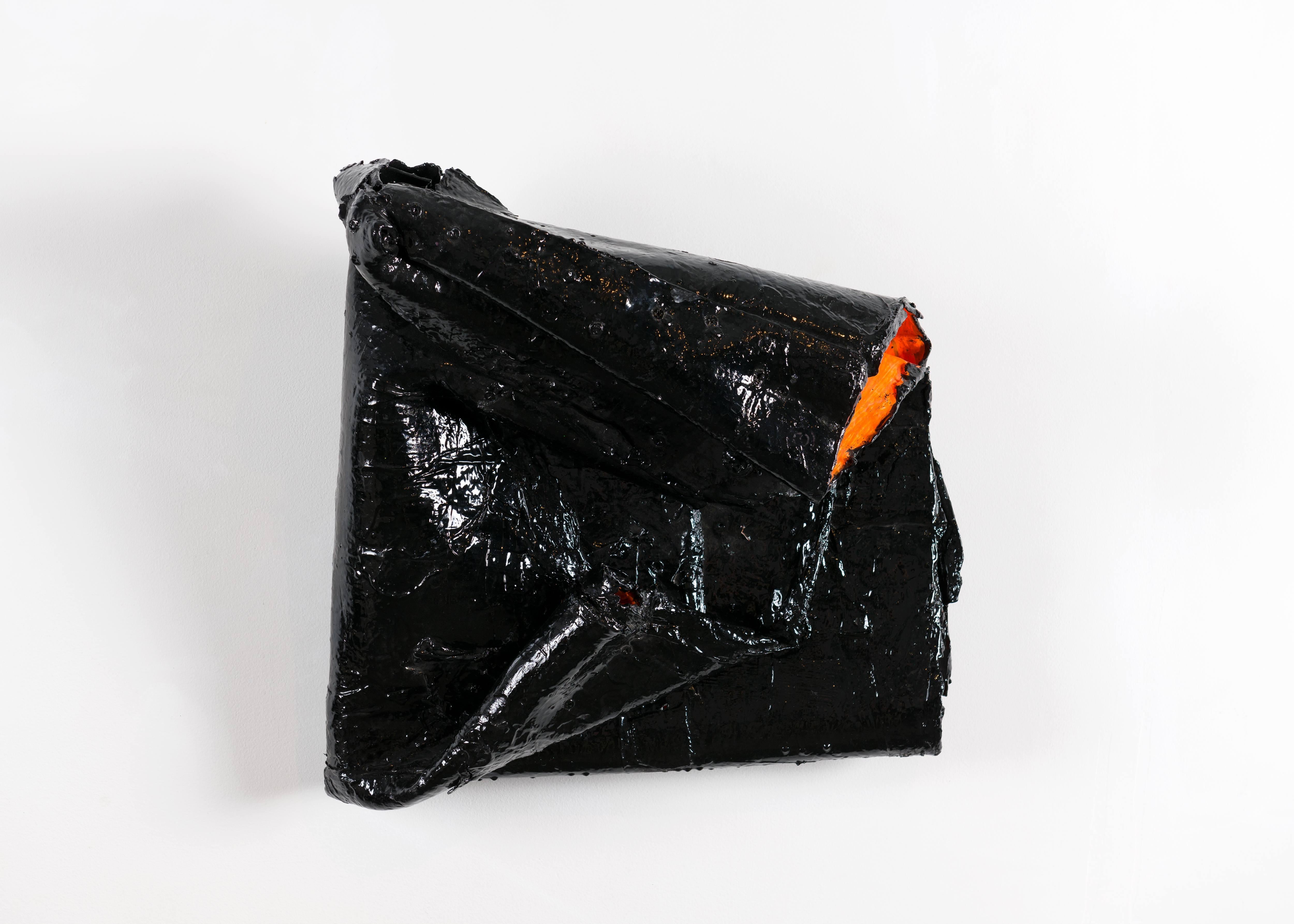 Gabriel Shuldiner, exoBLACK.SCATTER, Black Painting, United States, 2015 In Good Condition For Sale In New York, NY