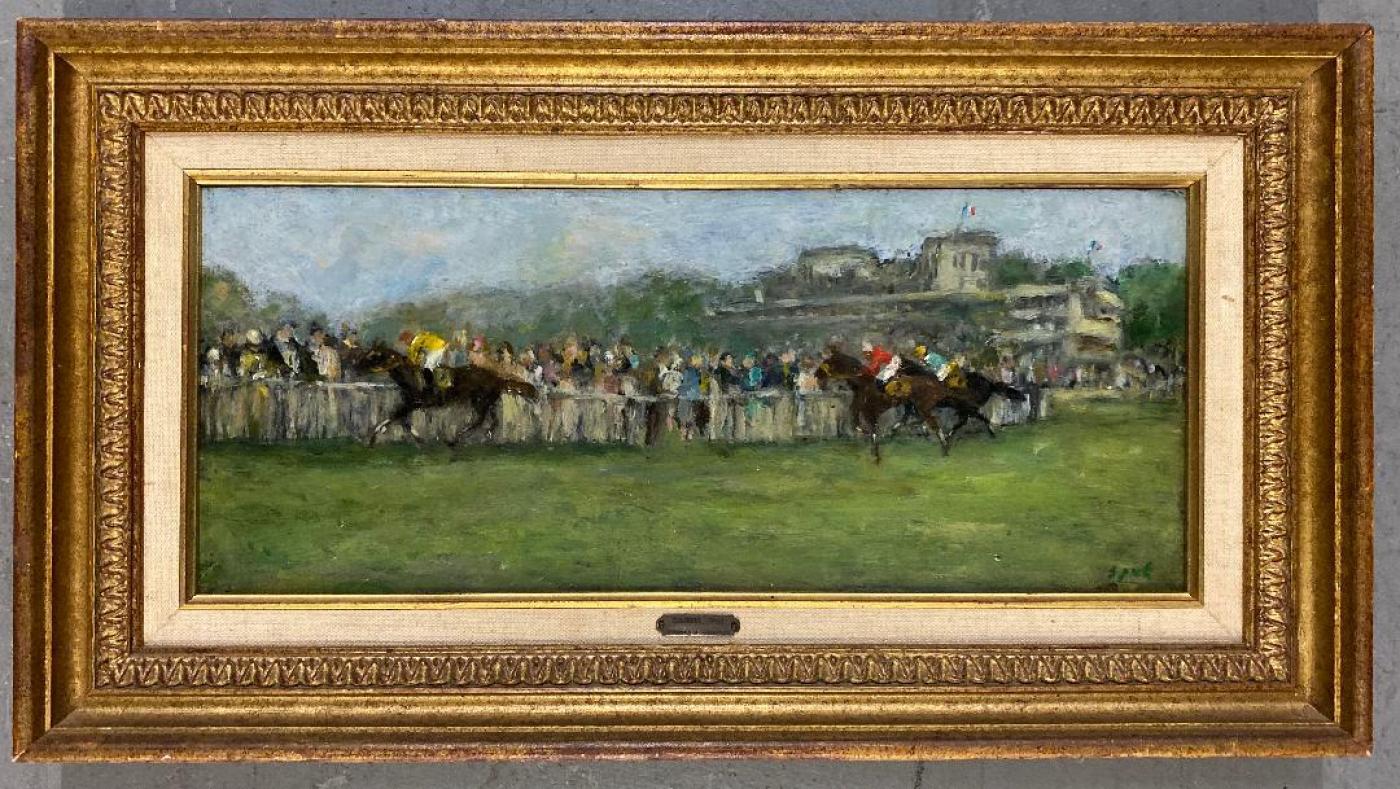 Courses A Chantilly - Painting by Gabriel Spat