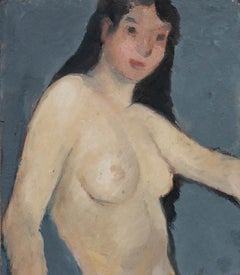 Gabriel Spat - Huile, milieu du XXe siècle, étude de nu
