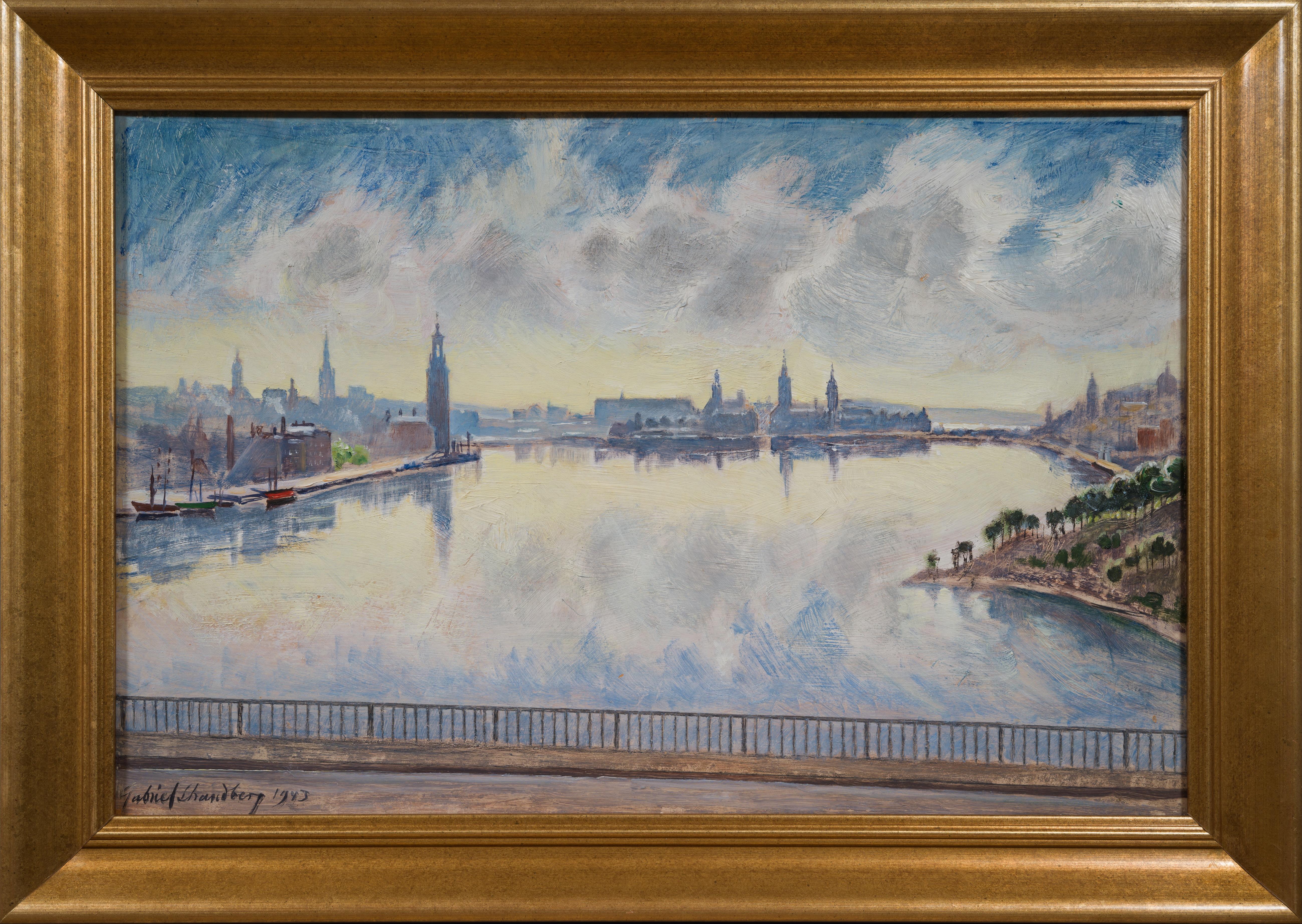 Vue de Stockholm depuis Västerbron, 1943