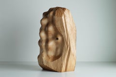 Duality (sculpture, wood, organic, dynamic, natural, brutalistic)