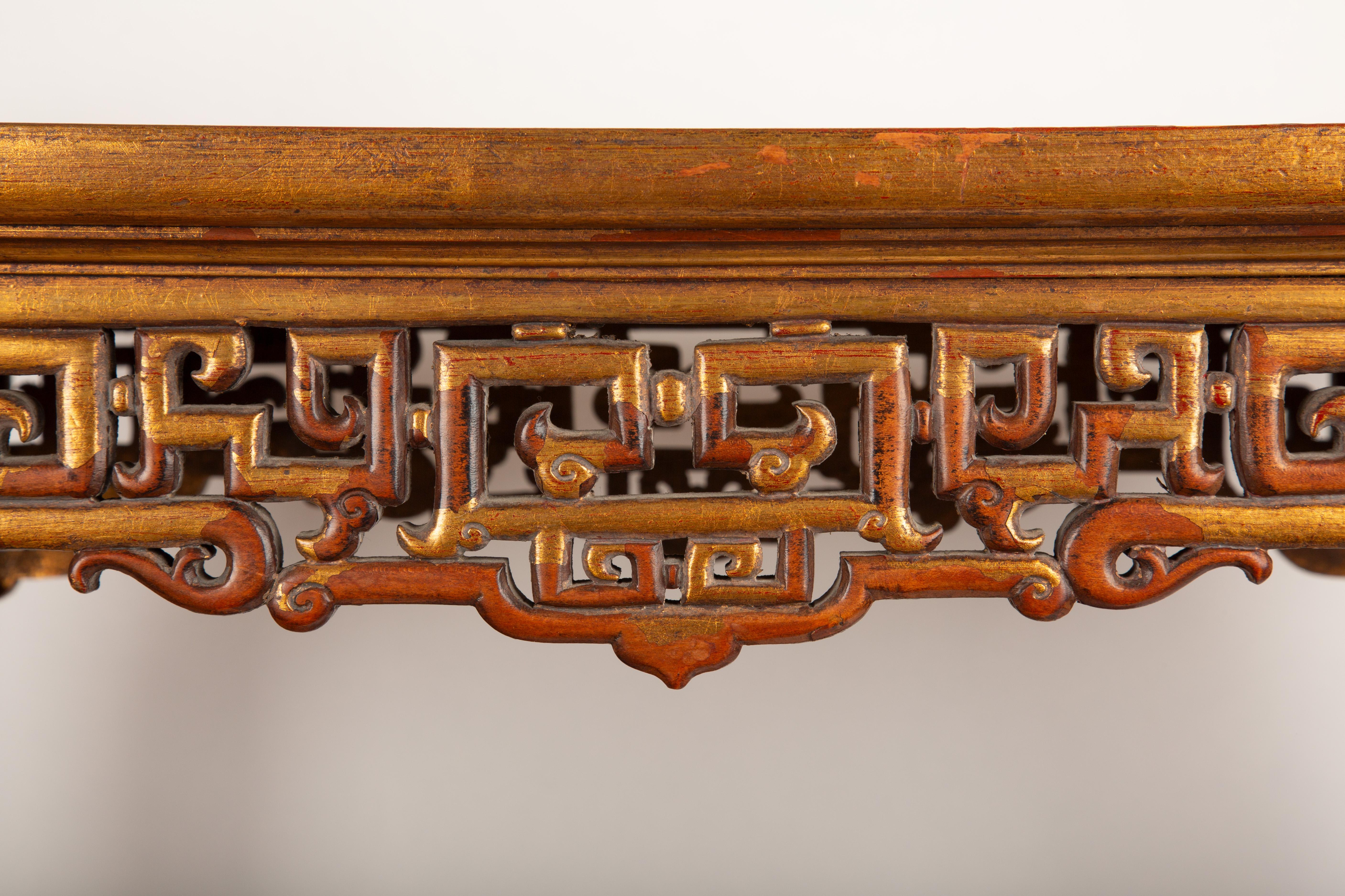 French Gabriel Viardot Chinoiserie Two-Tier Table with Mother-of-Pearl Inlay For Sale