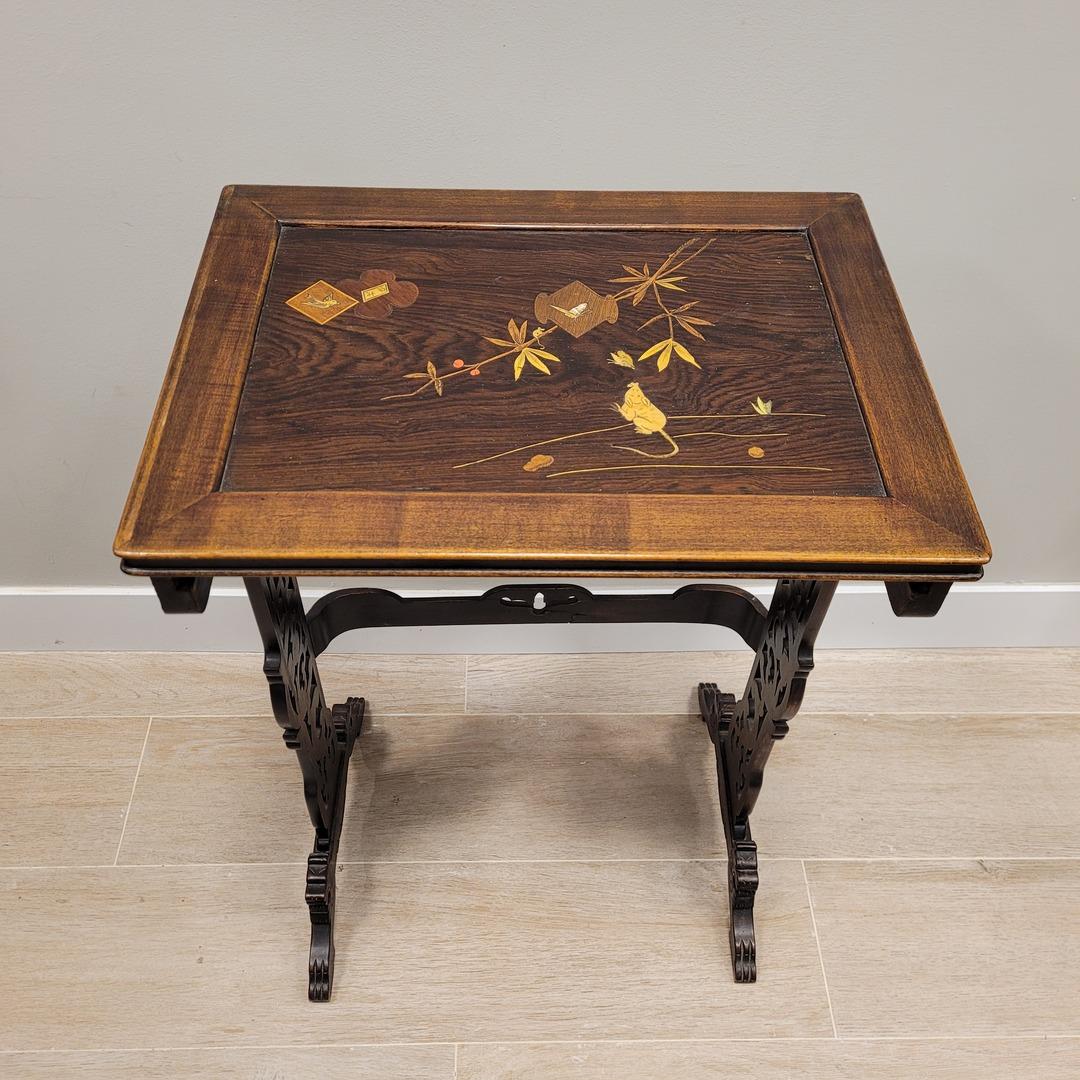 Gabriel Viardot  French Nest of 4 tables japanese  Art Nouveau 9