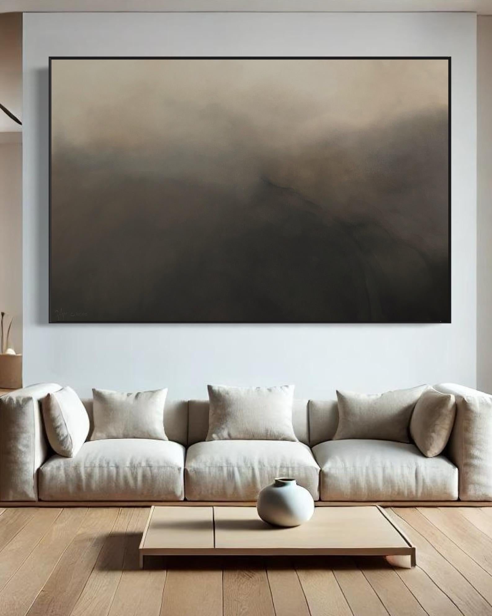 A Breath Away by Gabriela Azar Schreiner. Contemporary abstract Painting For Sale 3