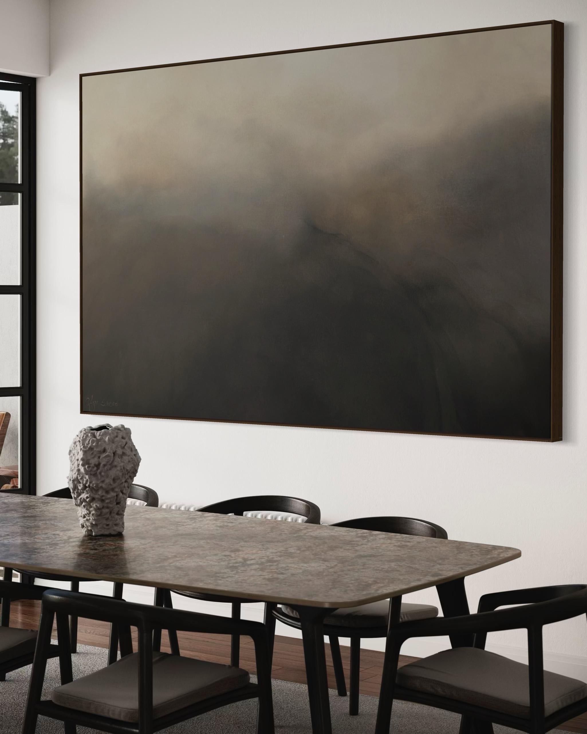 A Breath Away by Gabriela Azar Schreiner. Contemporary abstract Painting For Sale 7