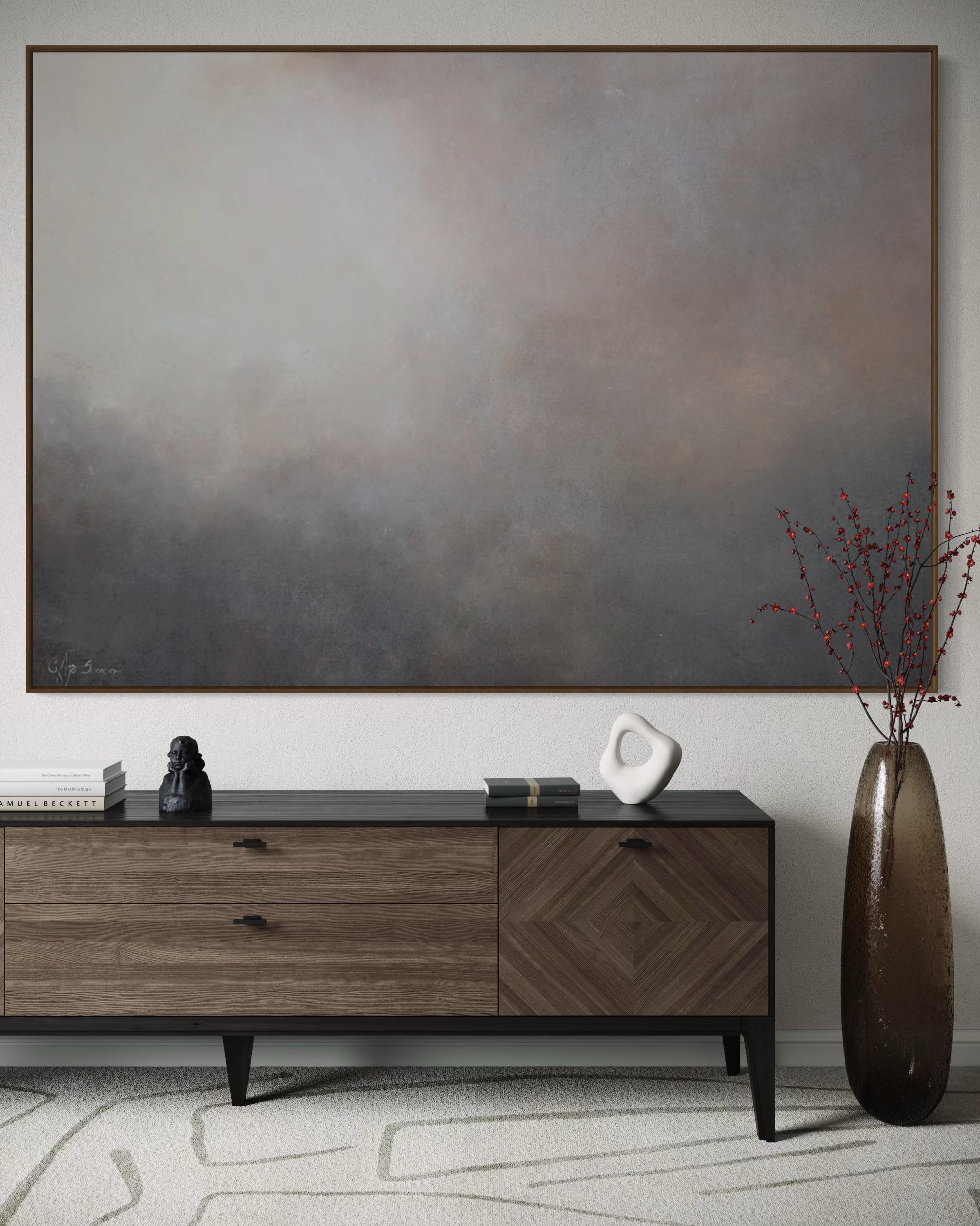 Au-delà du silence par Gabriela Azar Schreiner. Peinture abstraite contemporaine en vente 4