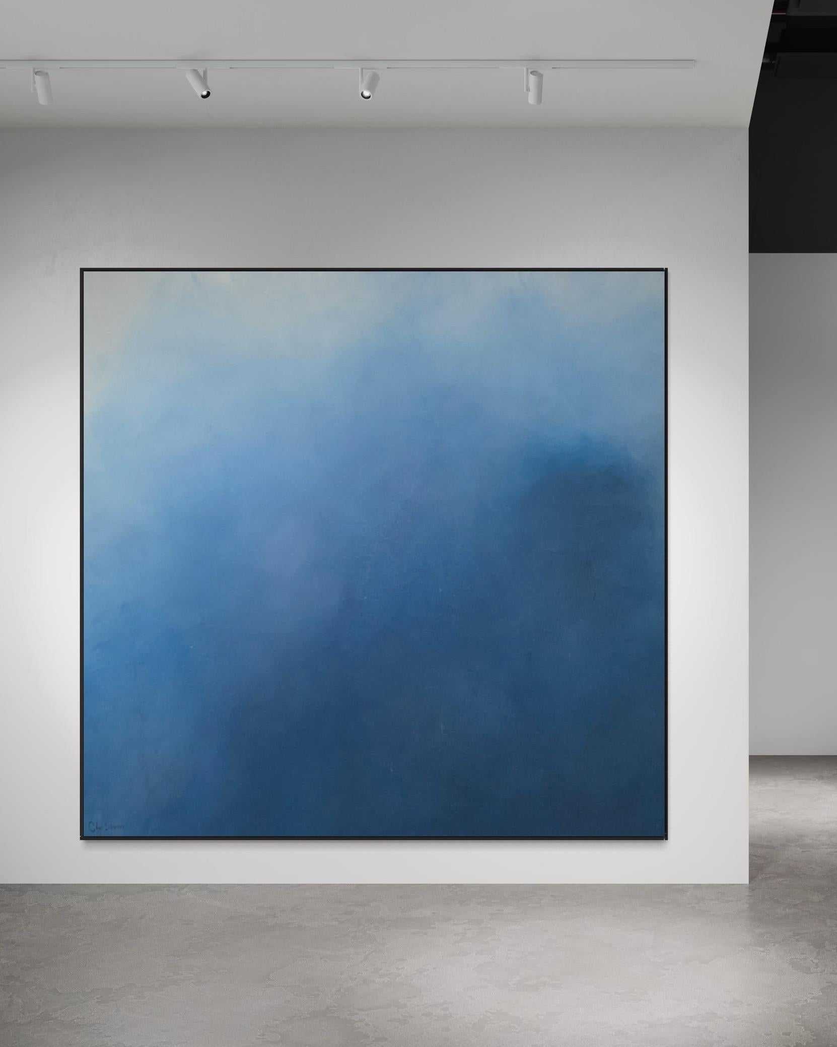 Beyond the Waves  by Gabriela Azar Schreiner. Contemporary abstract Painting For Sale 4
