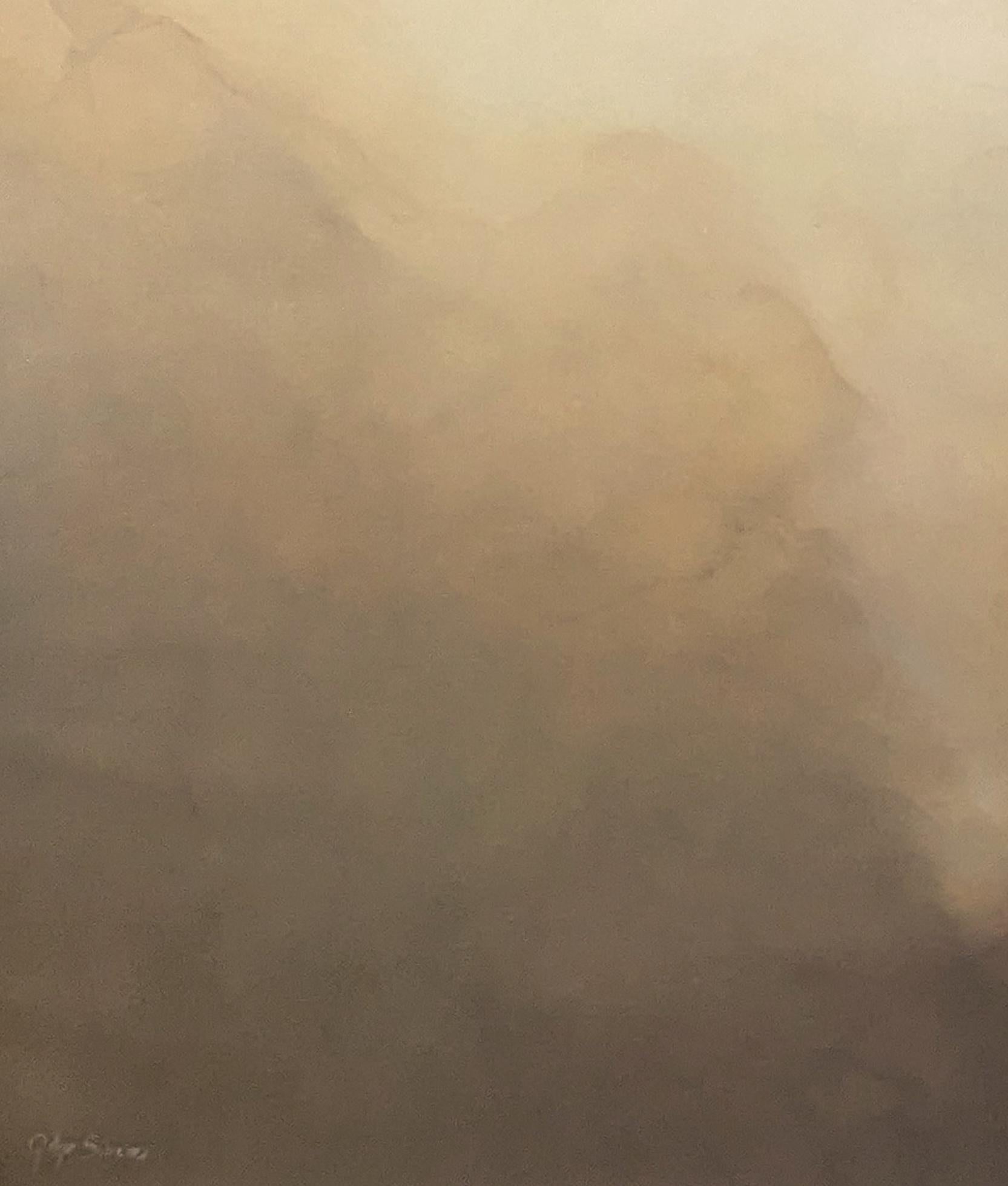 Calm Within  by Gabriela Azar Schreiner. Contemporary abstract Painting For Sale 1