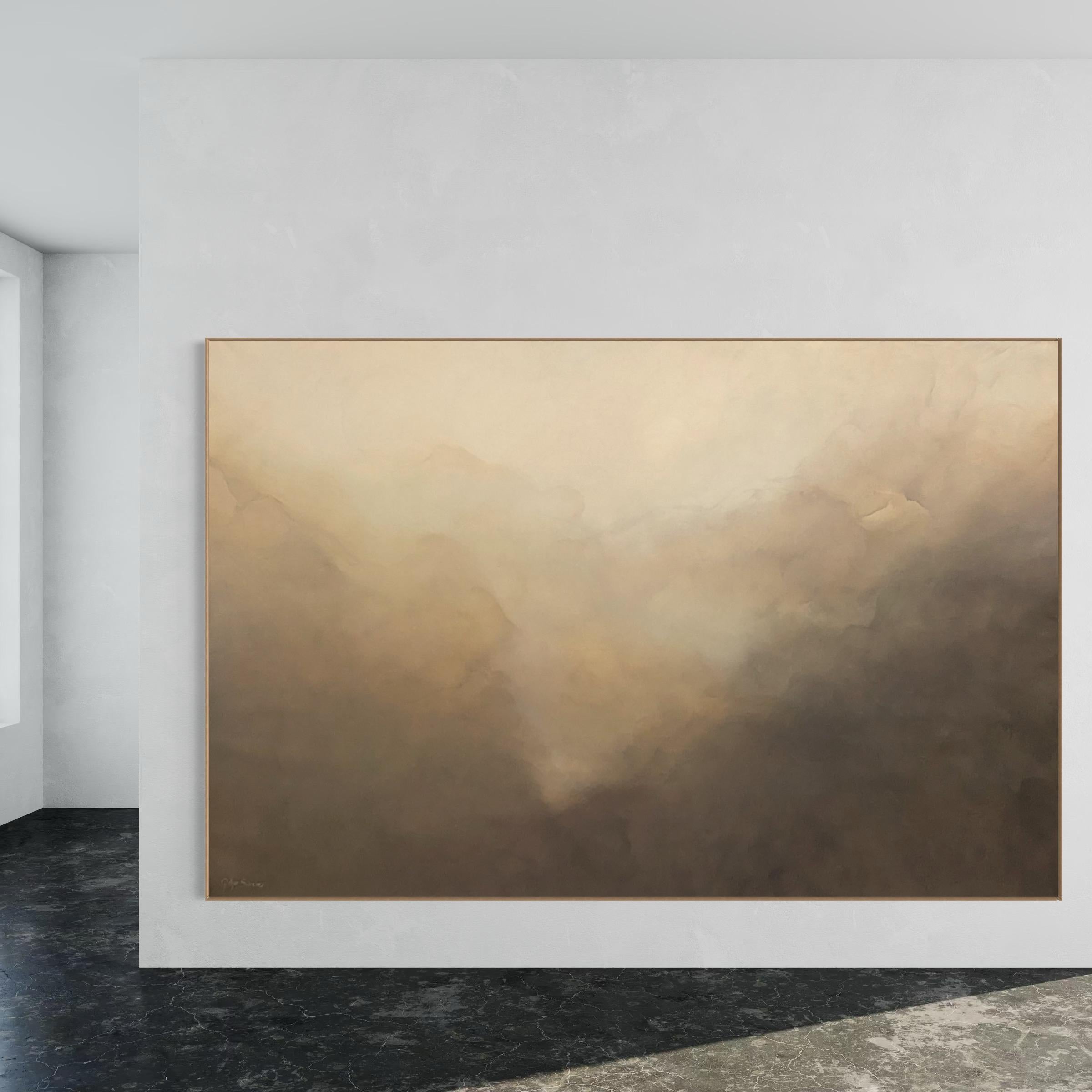 Calm Within  by Gabriela Azar Schreiner. Contemporary abstract Painting For Sale 5