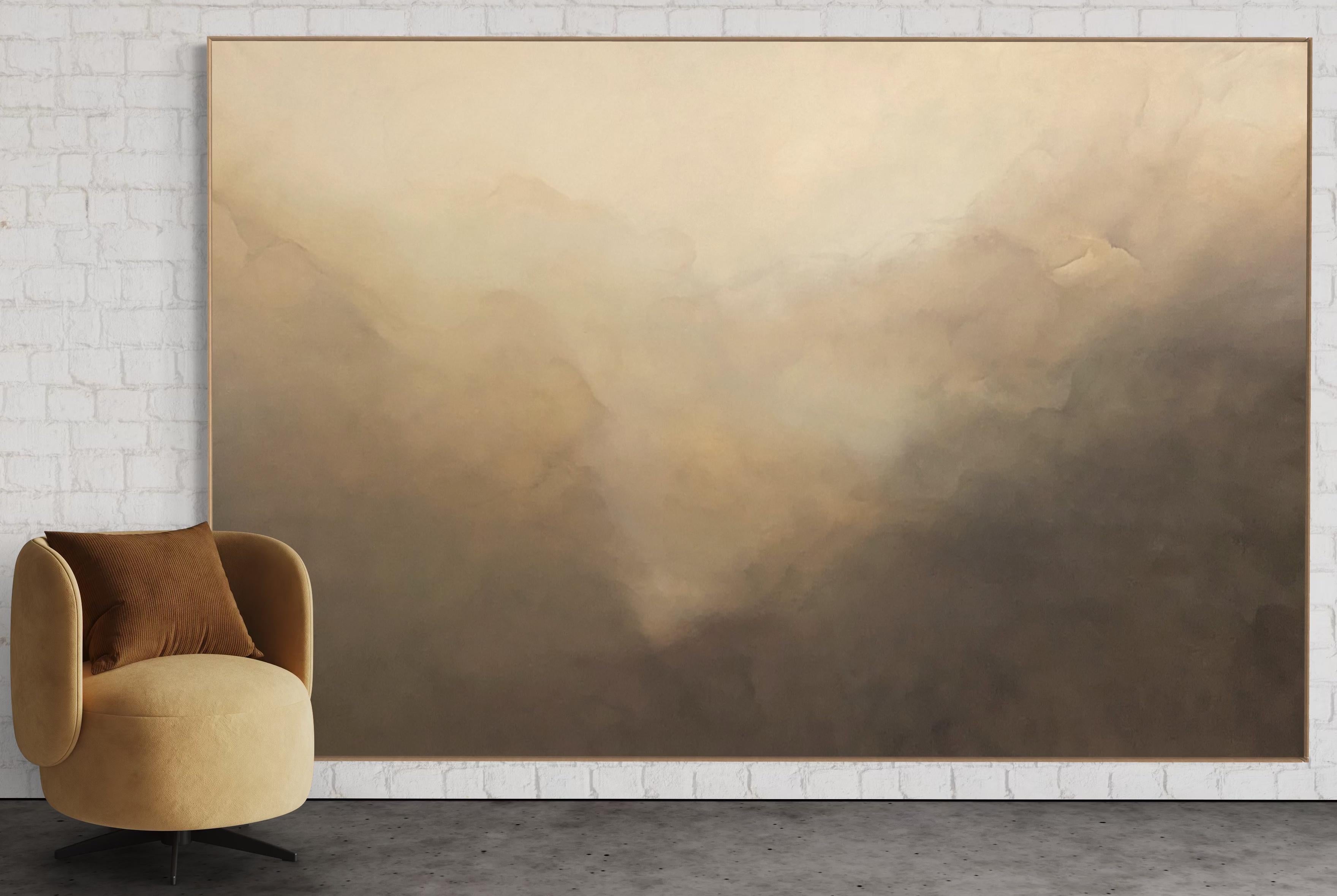Calm Within  by Gabriela Azar Schreiner. Contemporary abstract Painting For Sale 6