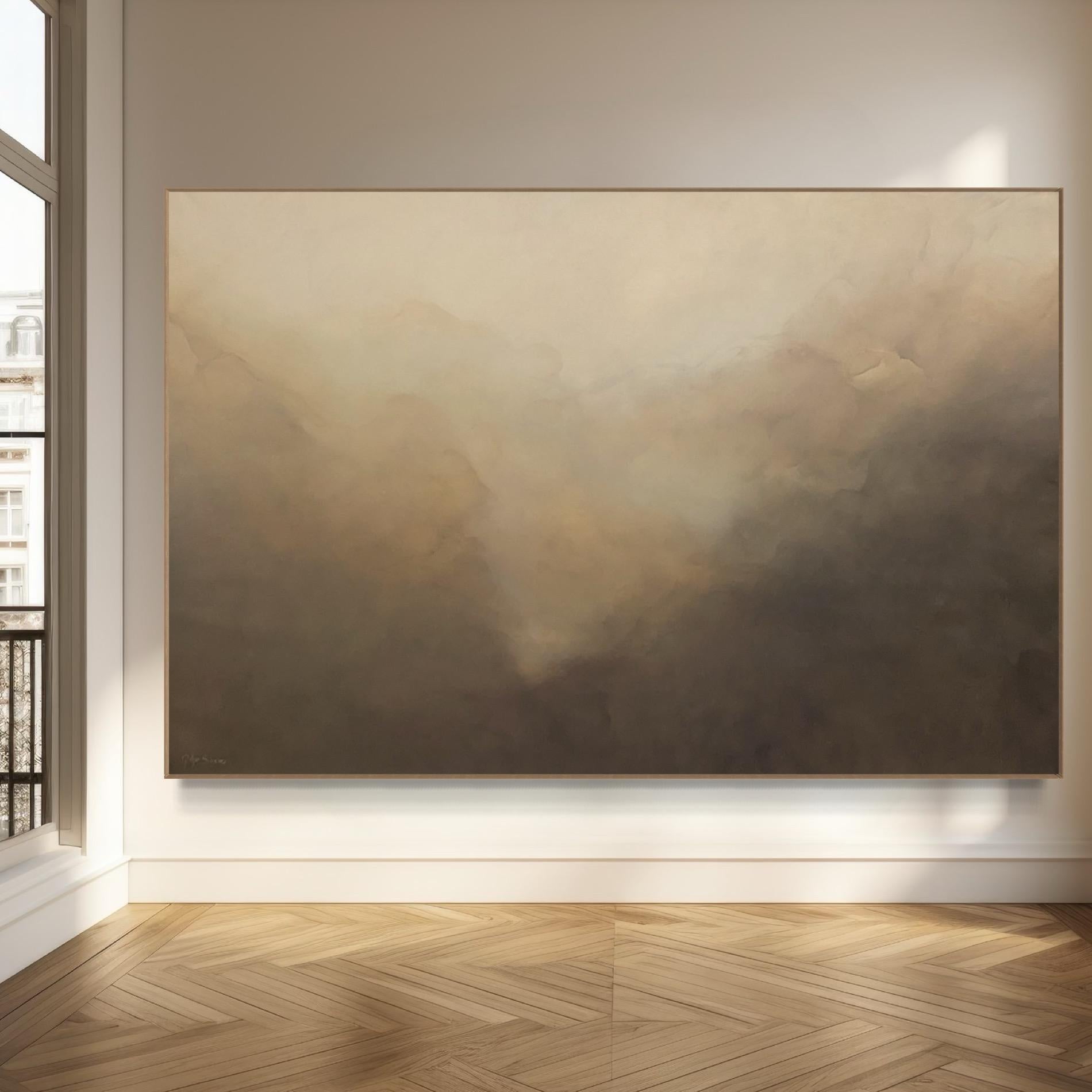 Calm Within  by Gabriela Azar Schreiner. Contemporary abstract Painting For Sale 8