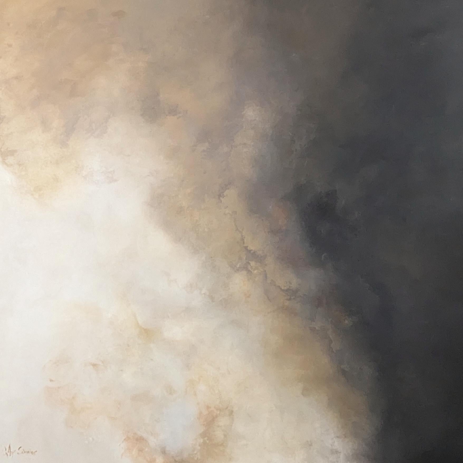 Cosmic Dusk by Gabriela Azar Schreiner. Contemporary abstract Painting For Sale 3