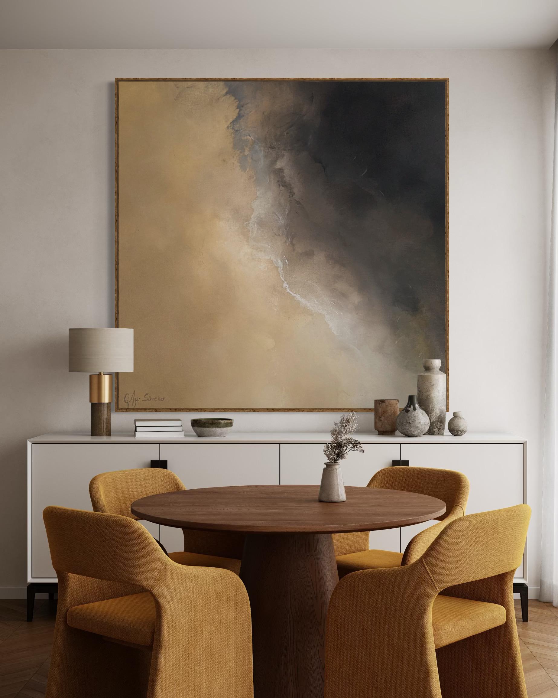 Tormenta del desierto por Gabriela Azar Schreiner. Pintura abstracta contemporánea en venta 1